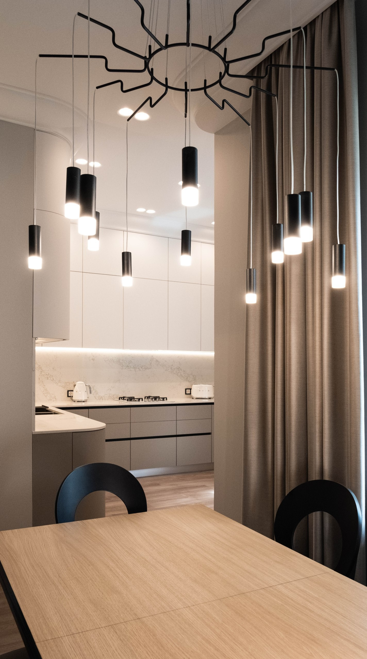 Implemented apartment design project. Interior designer Stockholm