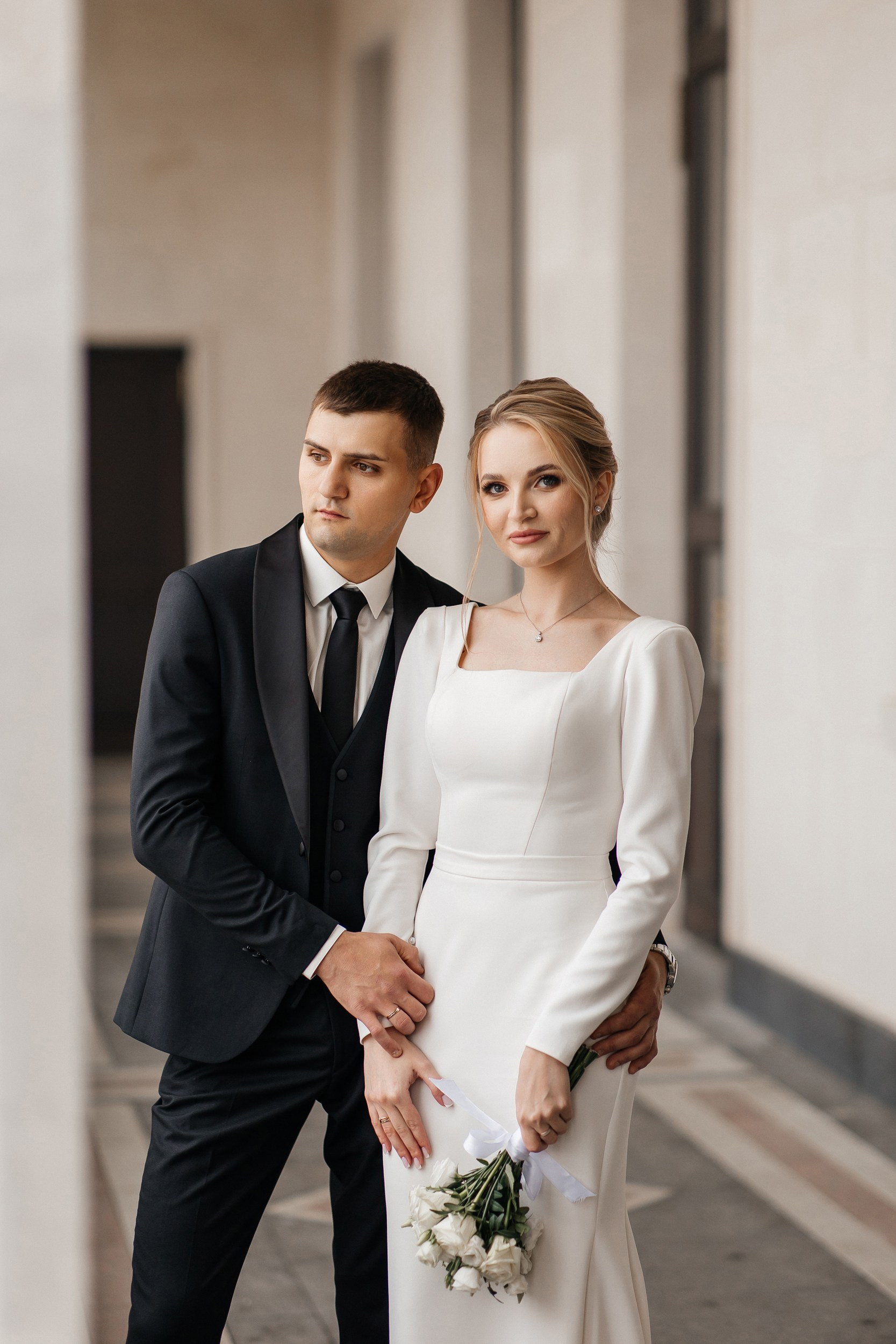 Свадебная прогулка на Северном Речном вокзале в Москве