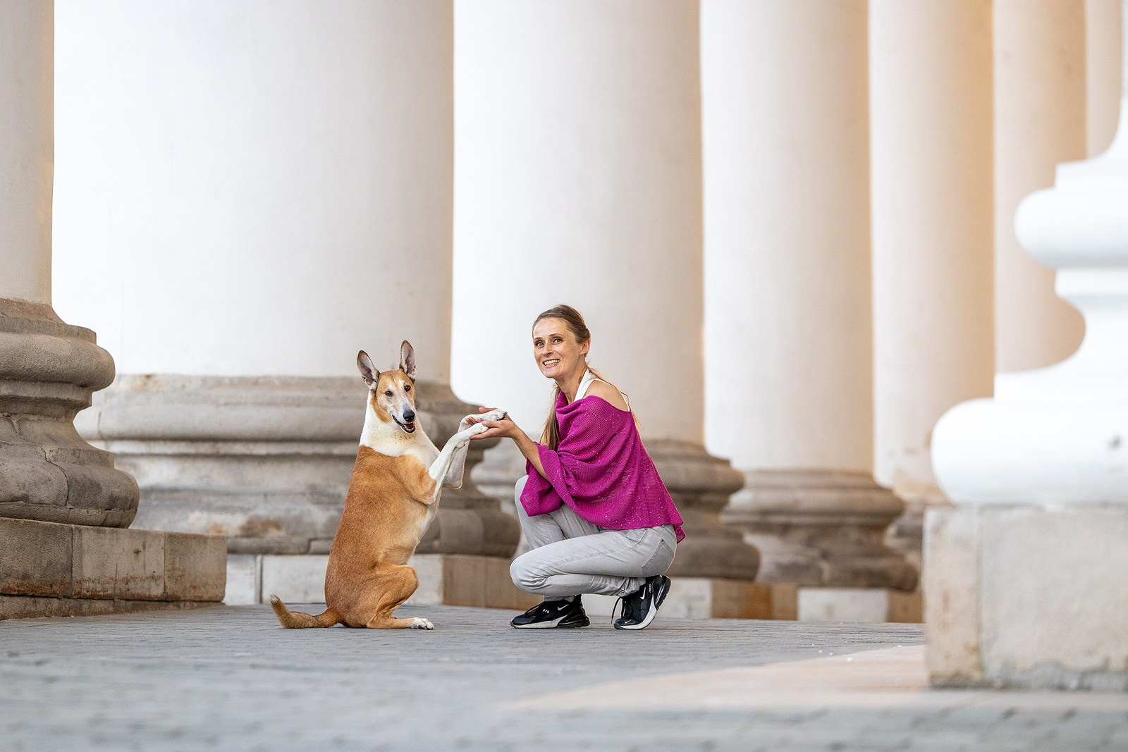 Винтик и Вита в городе. Фотограф-анималист Natalia Deingel | Фотосъемка собак в Москве