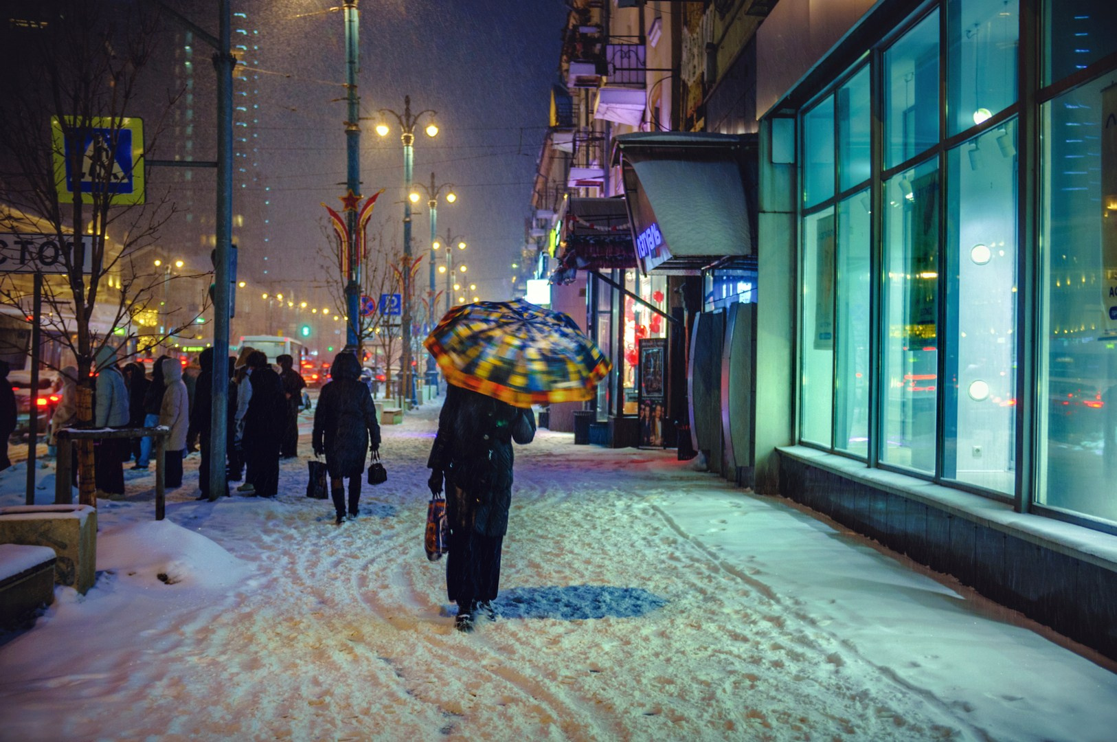 Воронеж. Зима. Снег. Метель