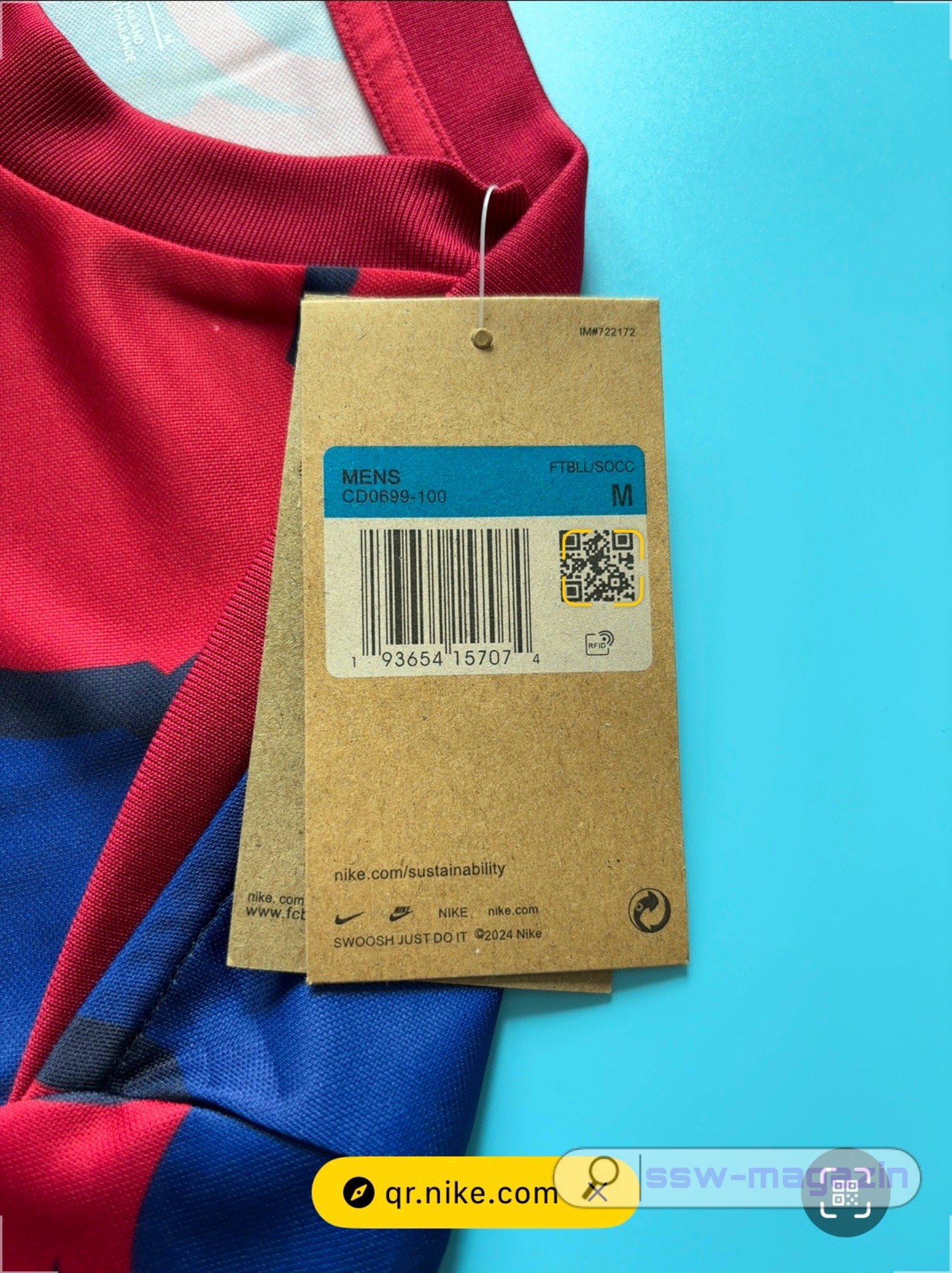 Тренировочная футболка Barcelona 2024-2025 купить. Футбольный магазин — ssw_magazin