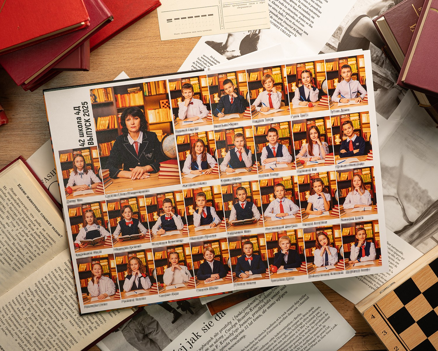 Выпускной альбом для 4 класса на 10 страниц индивидуальный. СИГМА | Студия выпускных альбомов Красноярск