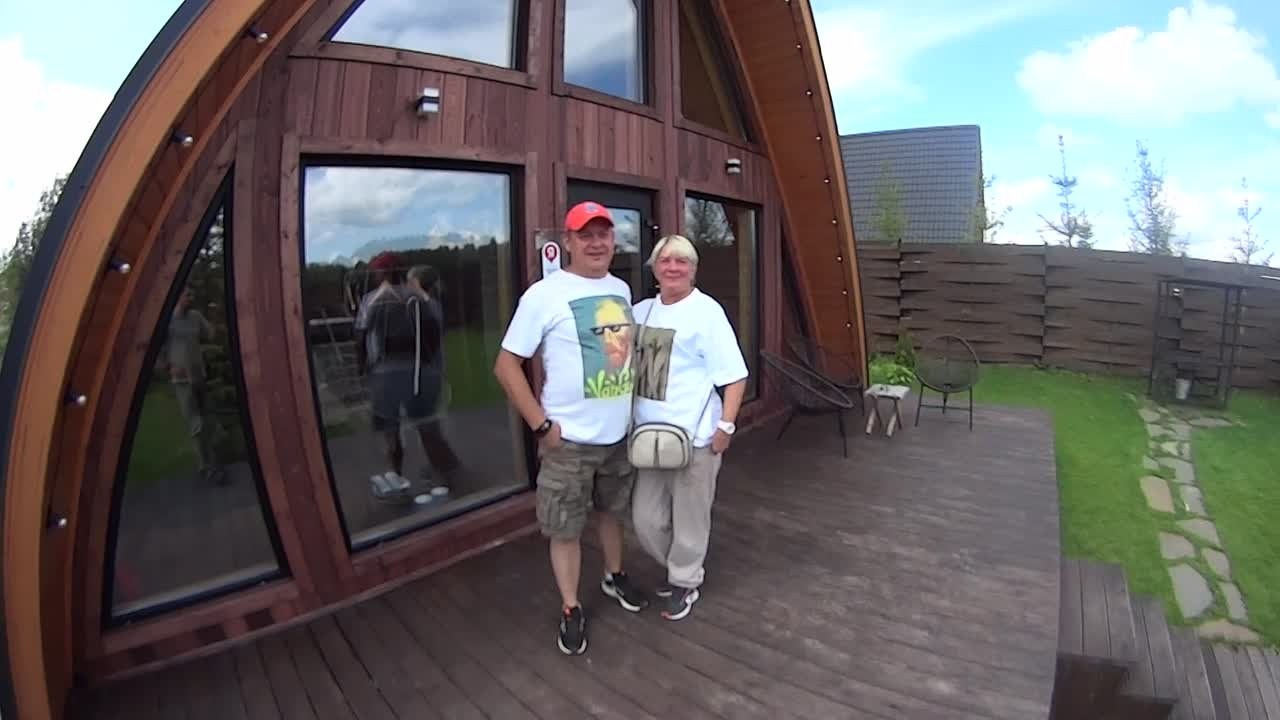 Аренда дома с чаном баней на Новый год - Загородный домик на 6 человек. Коттедж А-фрейм с баней и уличным чаном в Подмосковье - в аренду для отдыха