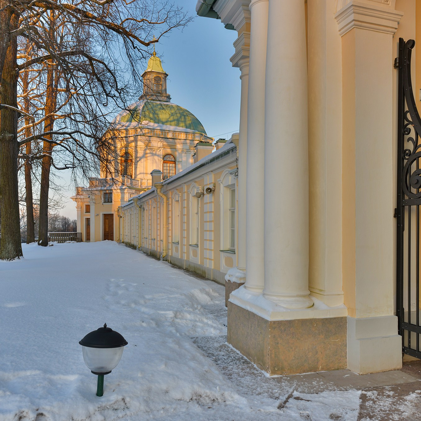 The Oranienbaum Palace and Park Ensemble. The Grand Menshikov Palace in winter. There are even more view photos in the store.