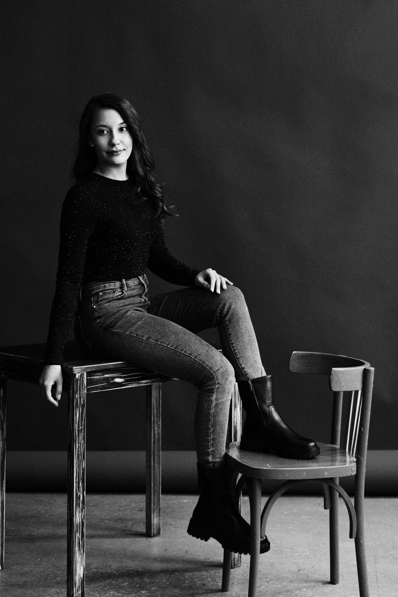 ЧБ портрет в Тюмени | Фотограф Дарья Мустафина. Портретный фотограф Тюмень Дарья Мустафина