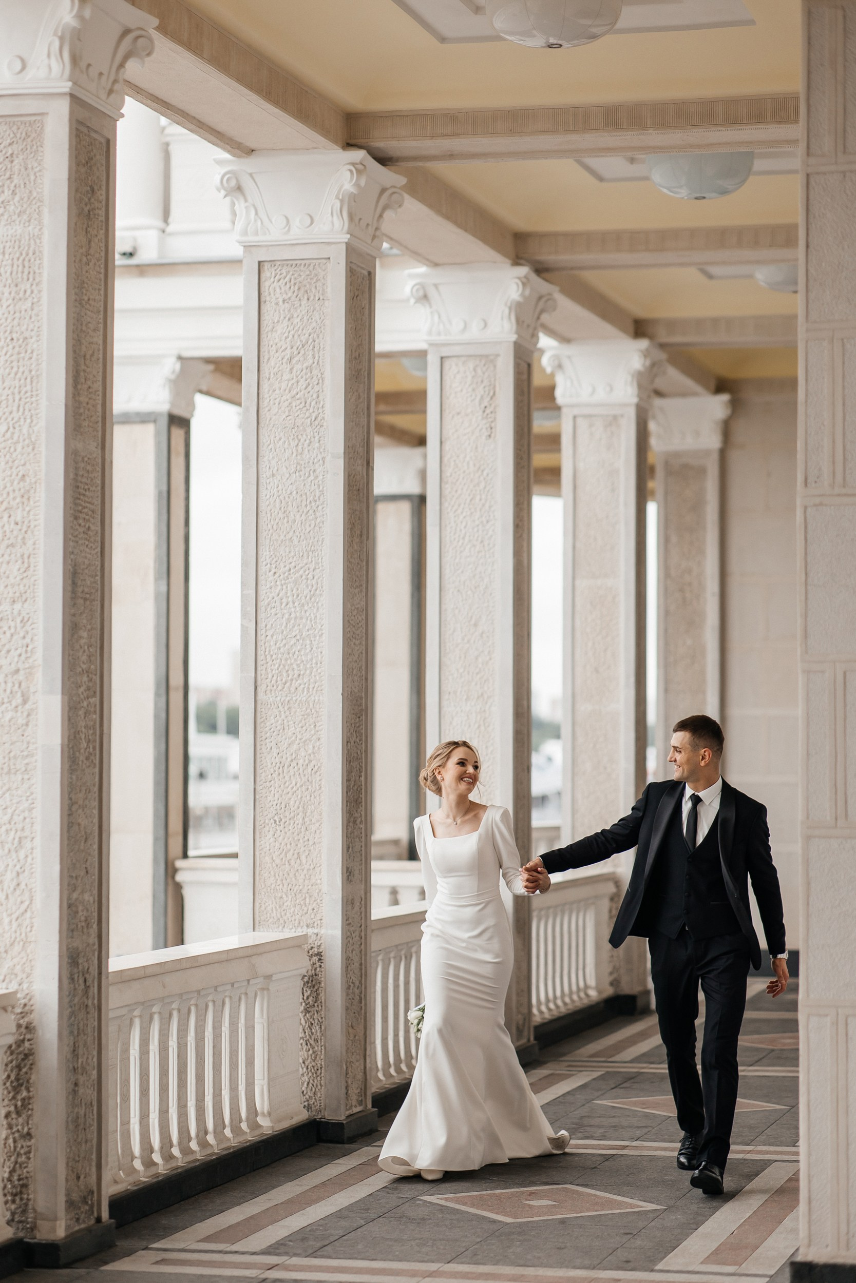 Свадебная фотосессия на Северном Речном вокзале в Москве