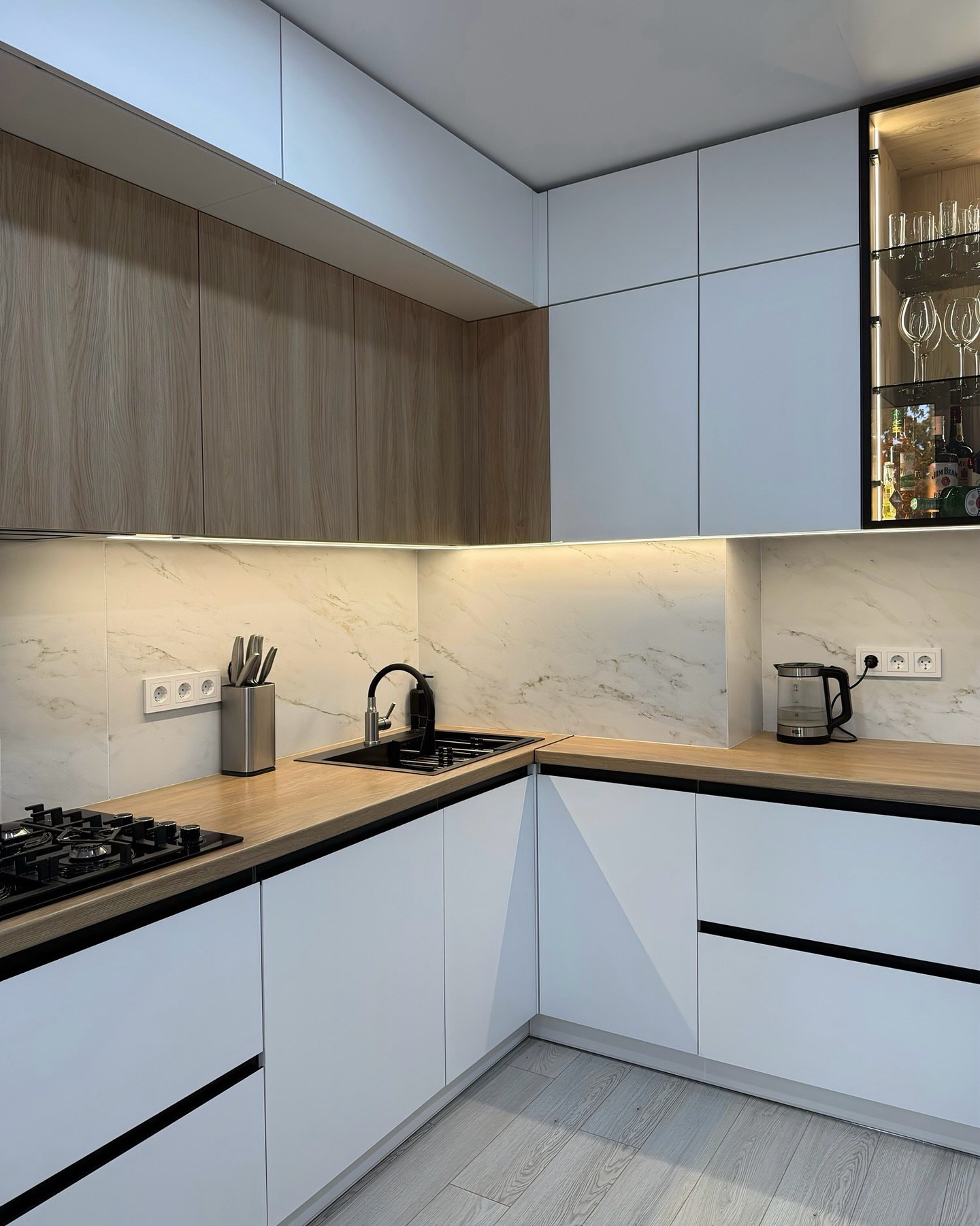 Белая кухня — дизайн-проект | OXY Design. Дизайн интерьера, мебели и ландшафта на КМВ | OXY Design