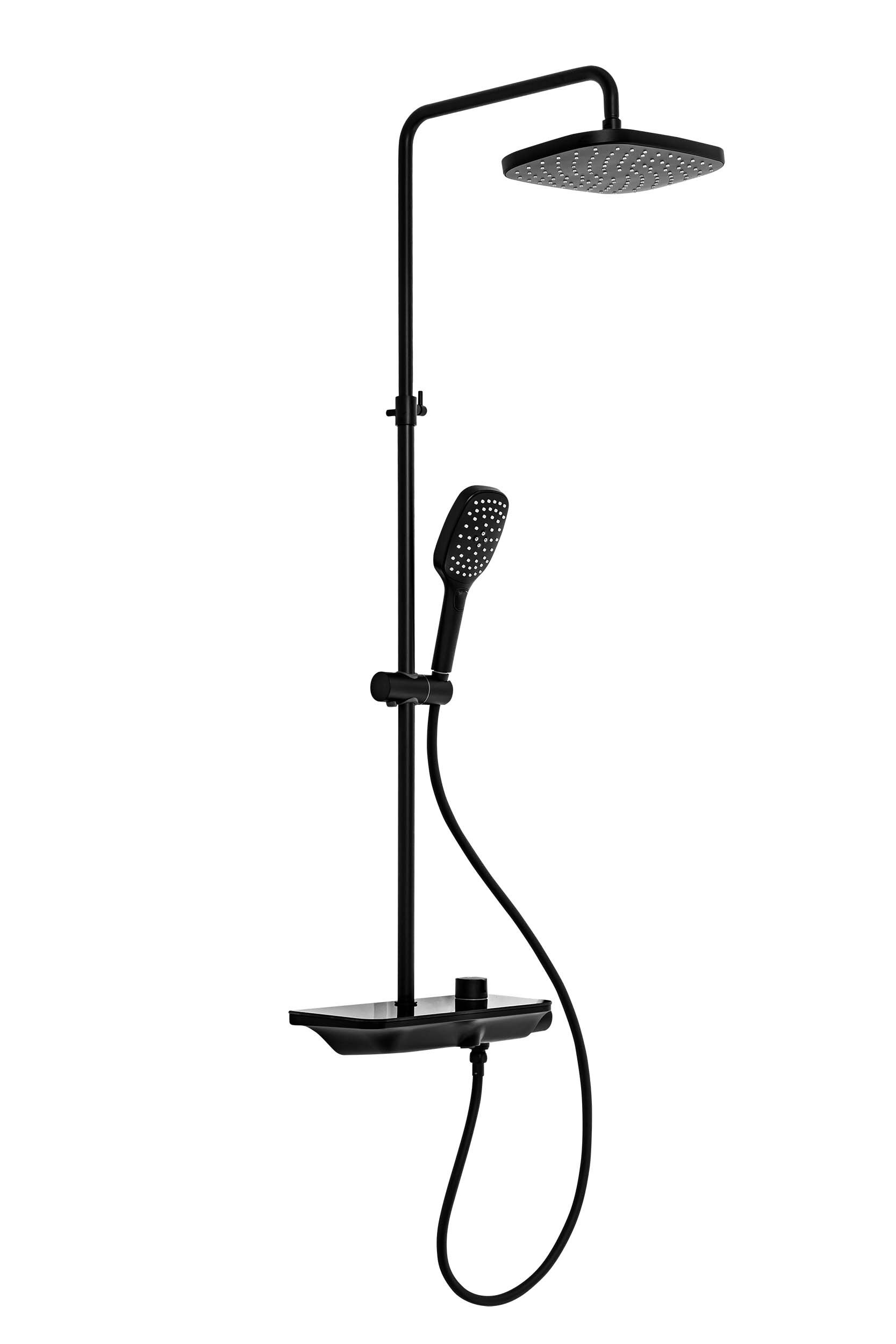 Предметная съемка душевых стоек на белом