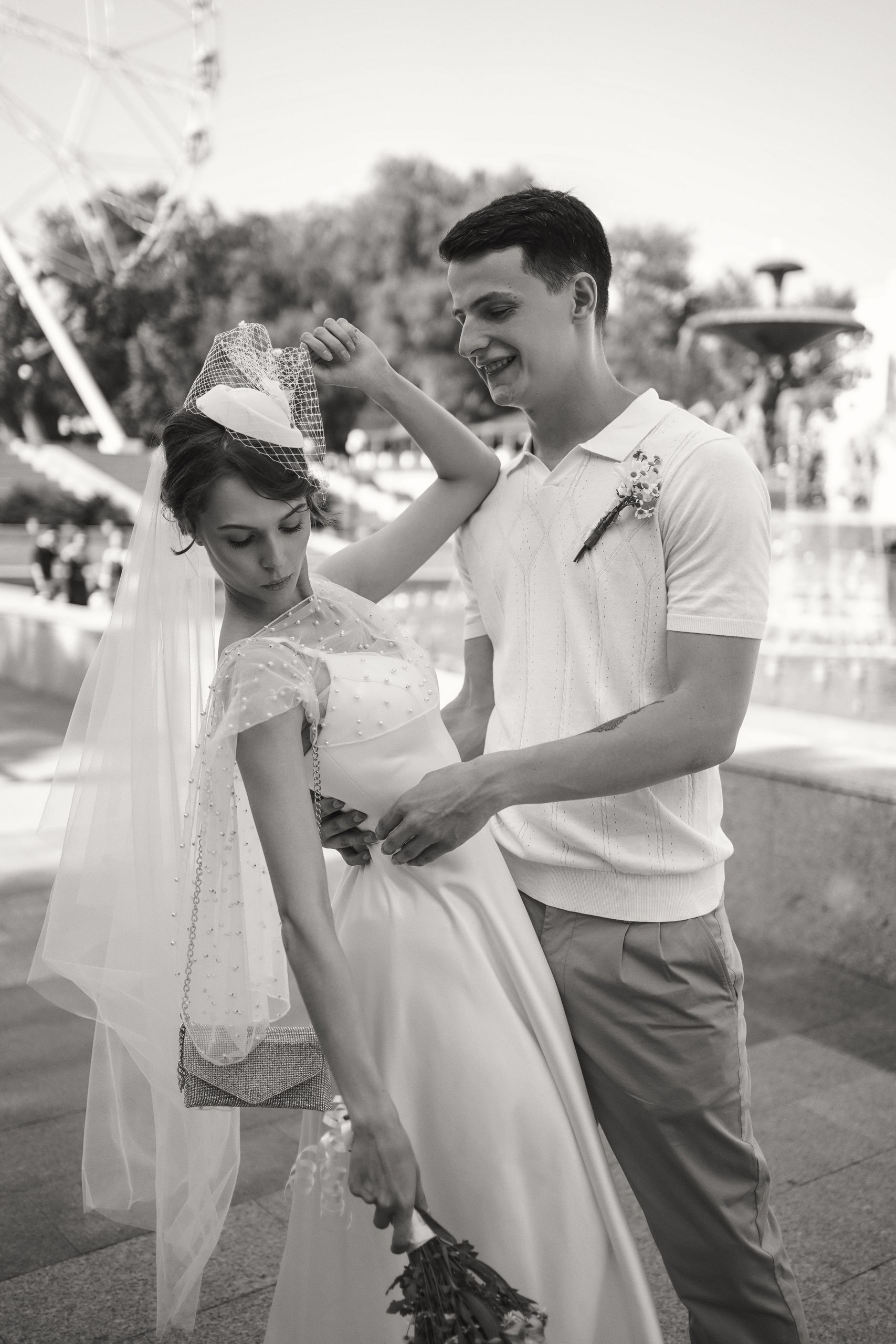 Свадебная фотосессия в парке имени Октябрьской Революции в г. Ростов-на-Дону. Свадебный фотограф в Ростове-на-Дону. Таинство Крещения и Венчания, семейные фотосессии. Алёна Чёботова