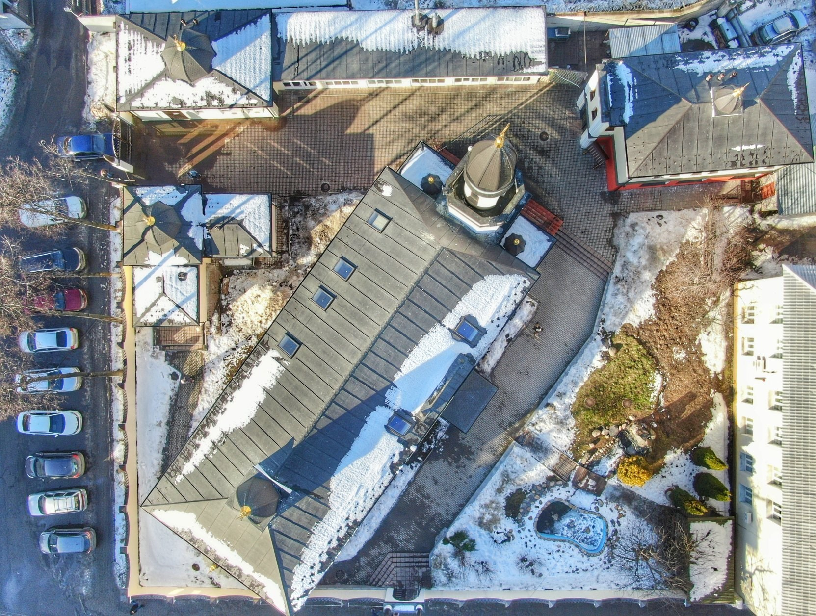 Аэросъемка с дрона Ярославской соборной мечети в Ярославле