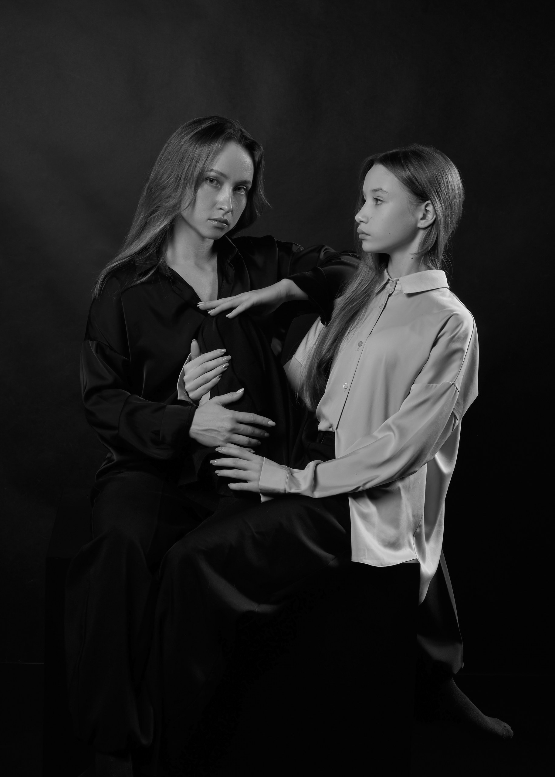 Семейная фотосессия для мамы и дочери