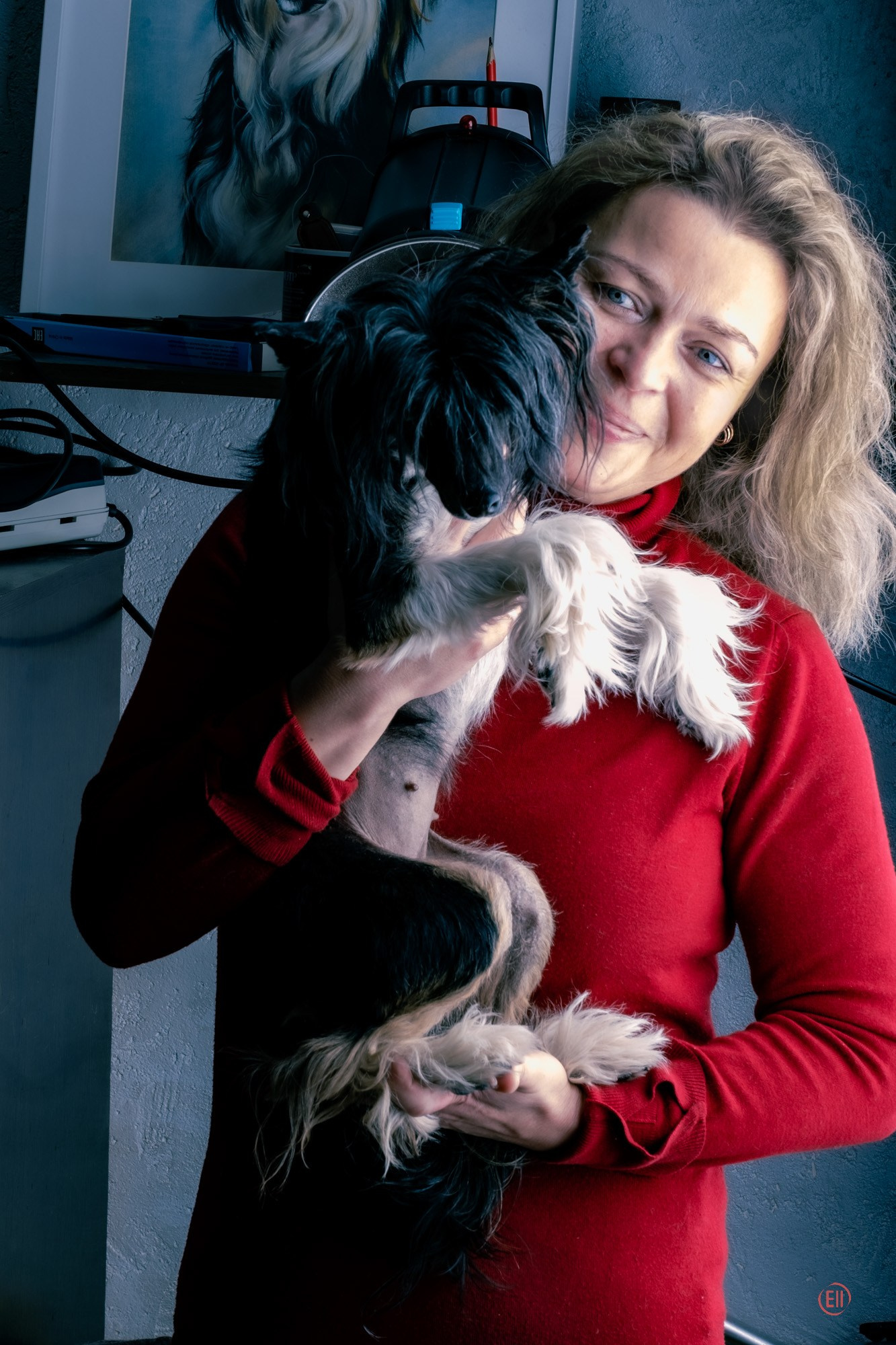 Zhulya with her new owner. Poale Ell Chinese Crested Dog Kennel: Buy a puppy from the kennel