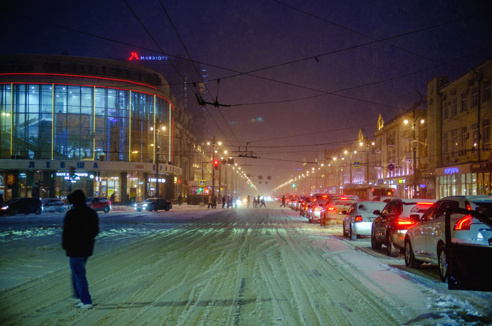 Воронеж. Зима. Снег. Метель