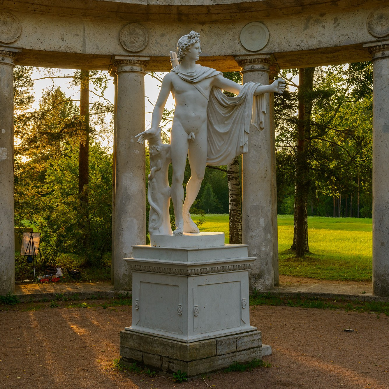 Pavlovsk. Pavlovsky Park. Colonnade of Apollo (Temple of Apollo). There are even more view photos in the store. There are even more view photos in the store.