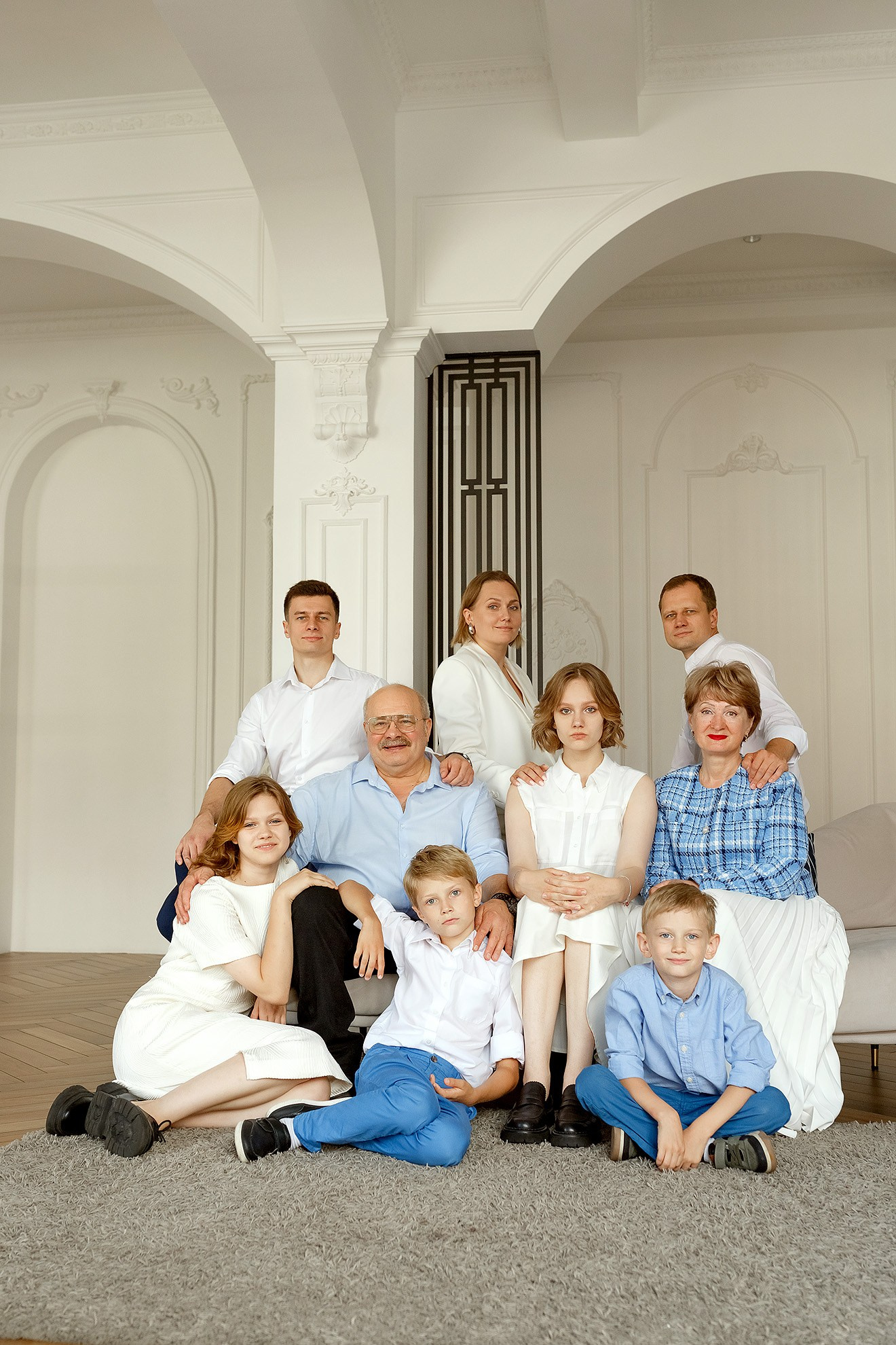 Съёмка большой семьи. Фотограф в Санкт-Петербурге Наталья Макарова