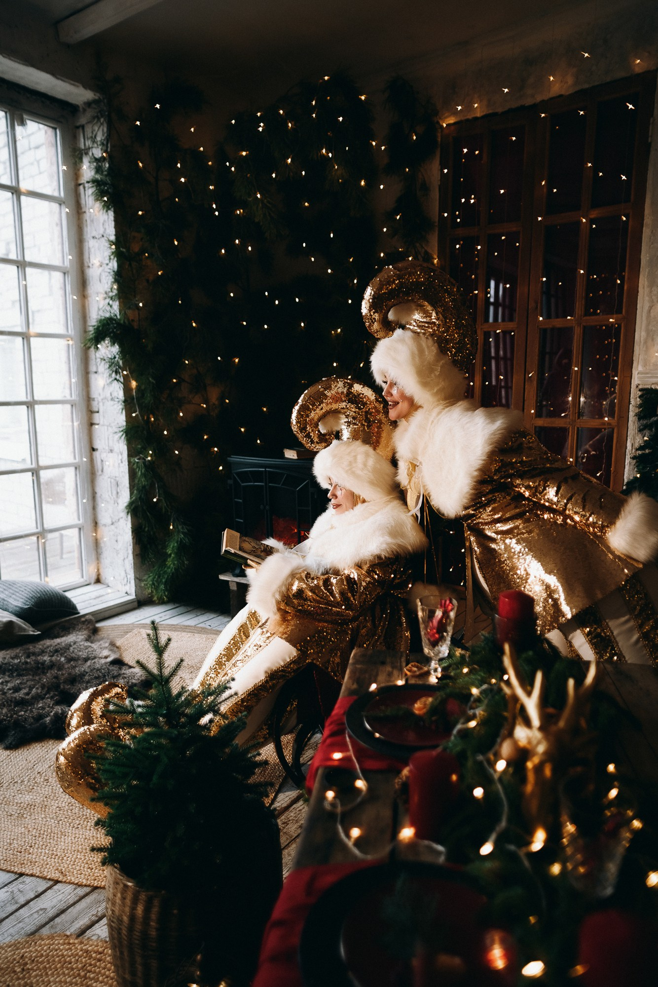Новогодняя креативная фотосессия в Тюмени | Фотограф Дарья Мустафина. Портретный фотограф Тюмень Дарья Мустафина