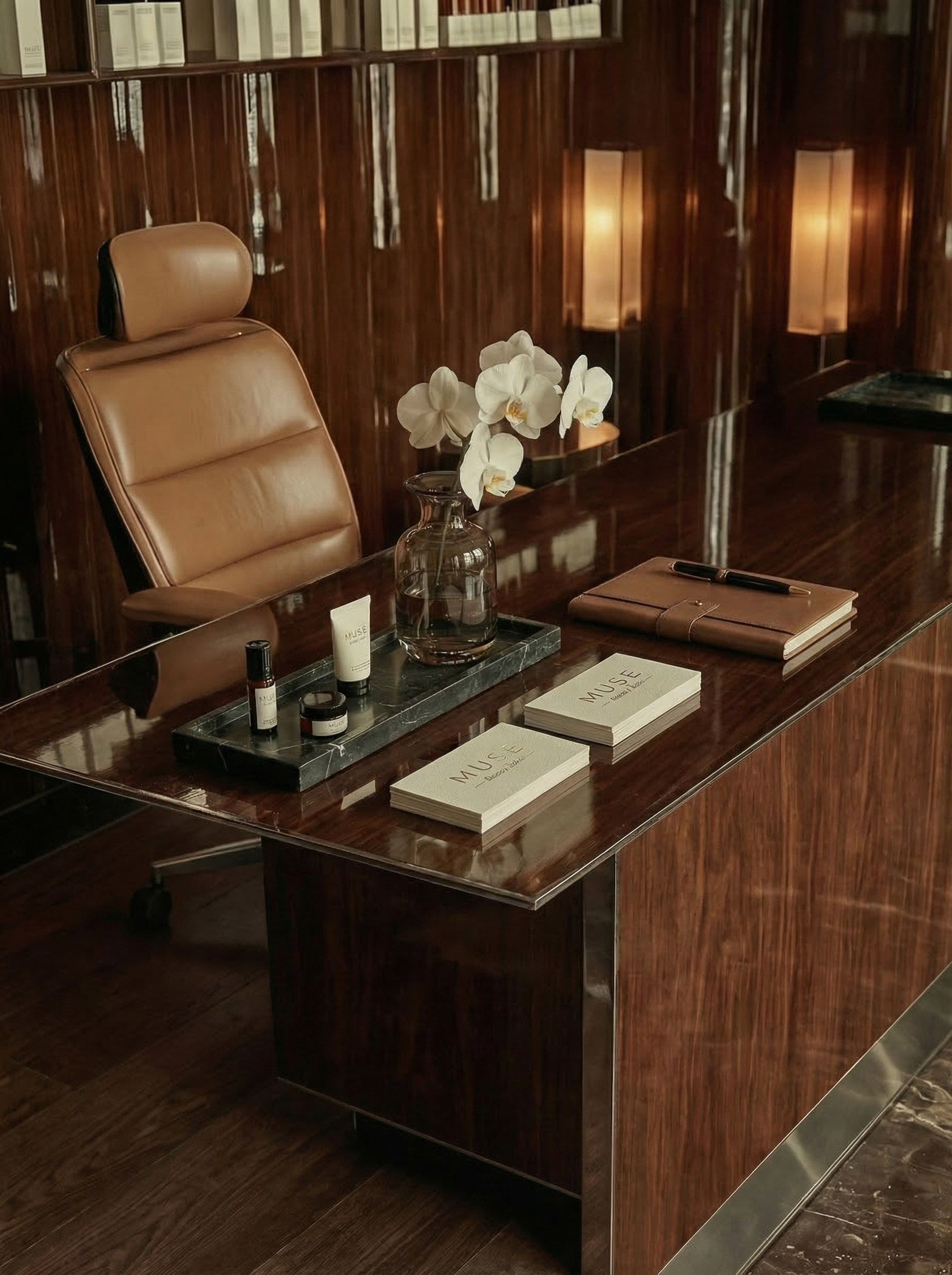 Muse Beauty Salon — AI Concept. Glukhova Elizaveta — AI Creator & 3D Visualizer for Interior, Fashion & Beauty Brands