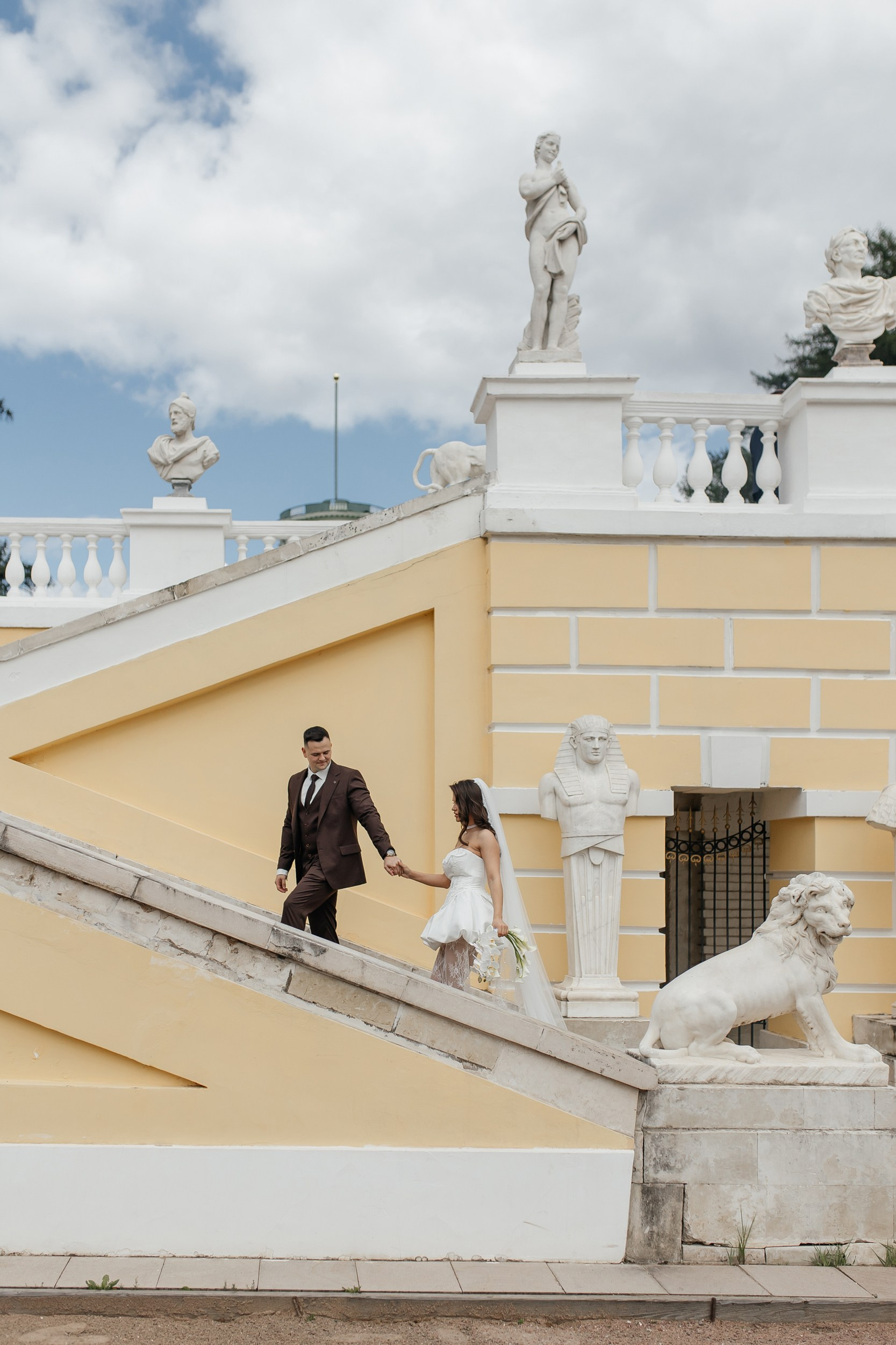 Свадебная прогулка в усадьбе Архангельское