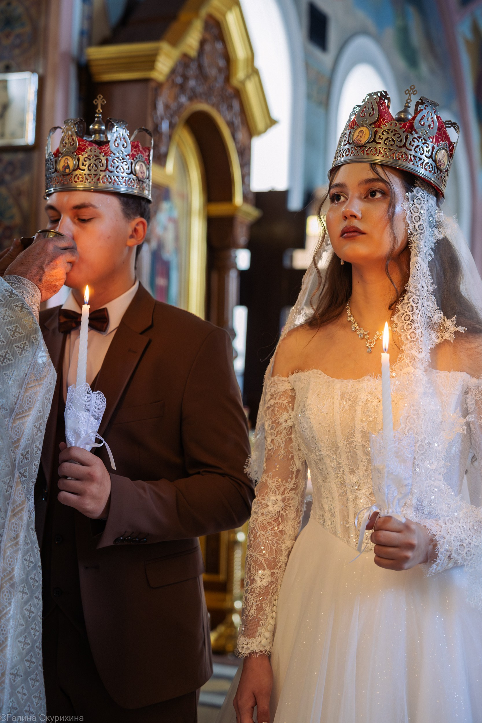 Фотосессия таинства венчания свадебная
