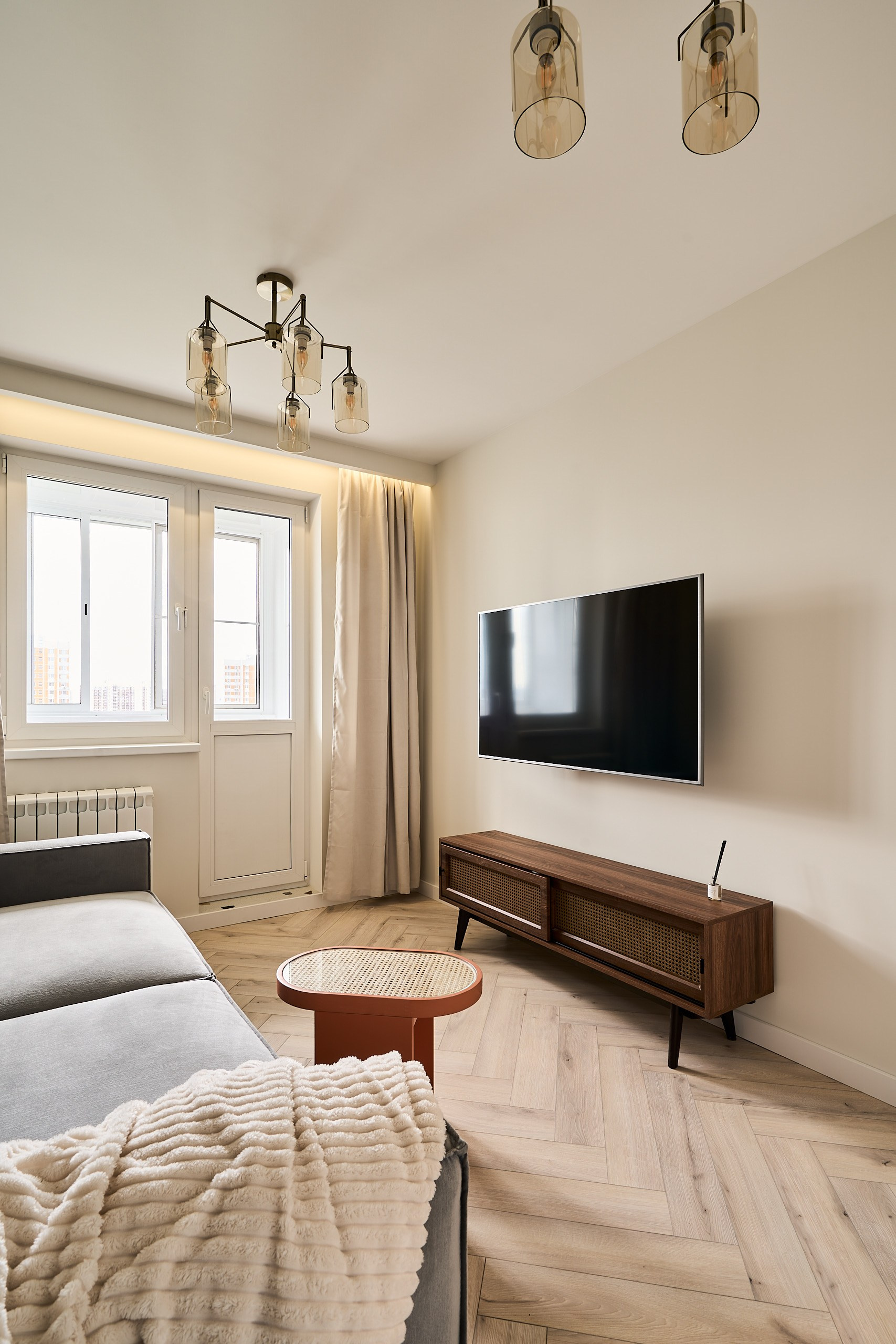 Интерьерная съемка квартиры в СЗАО Москвы, уютная гостиная