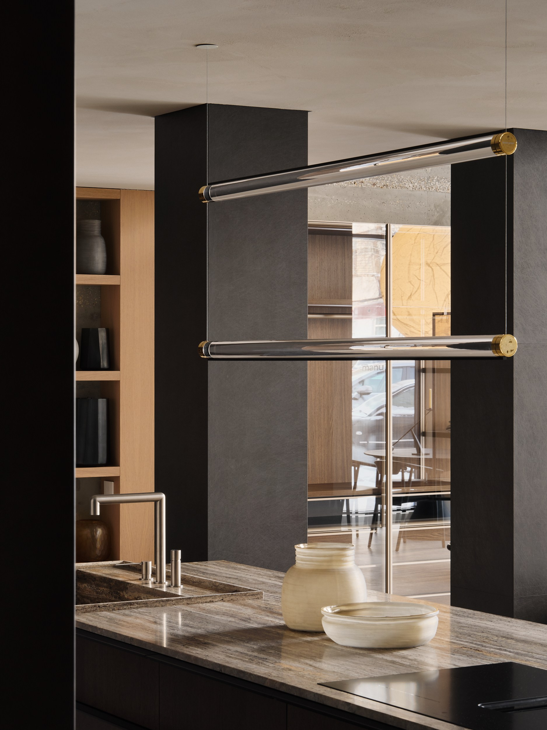 MANU Interior showroom in Saratov Russia designed by QUADRUM STUDIO