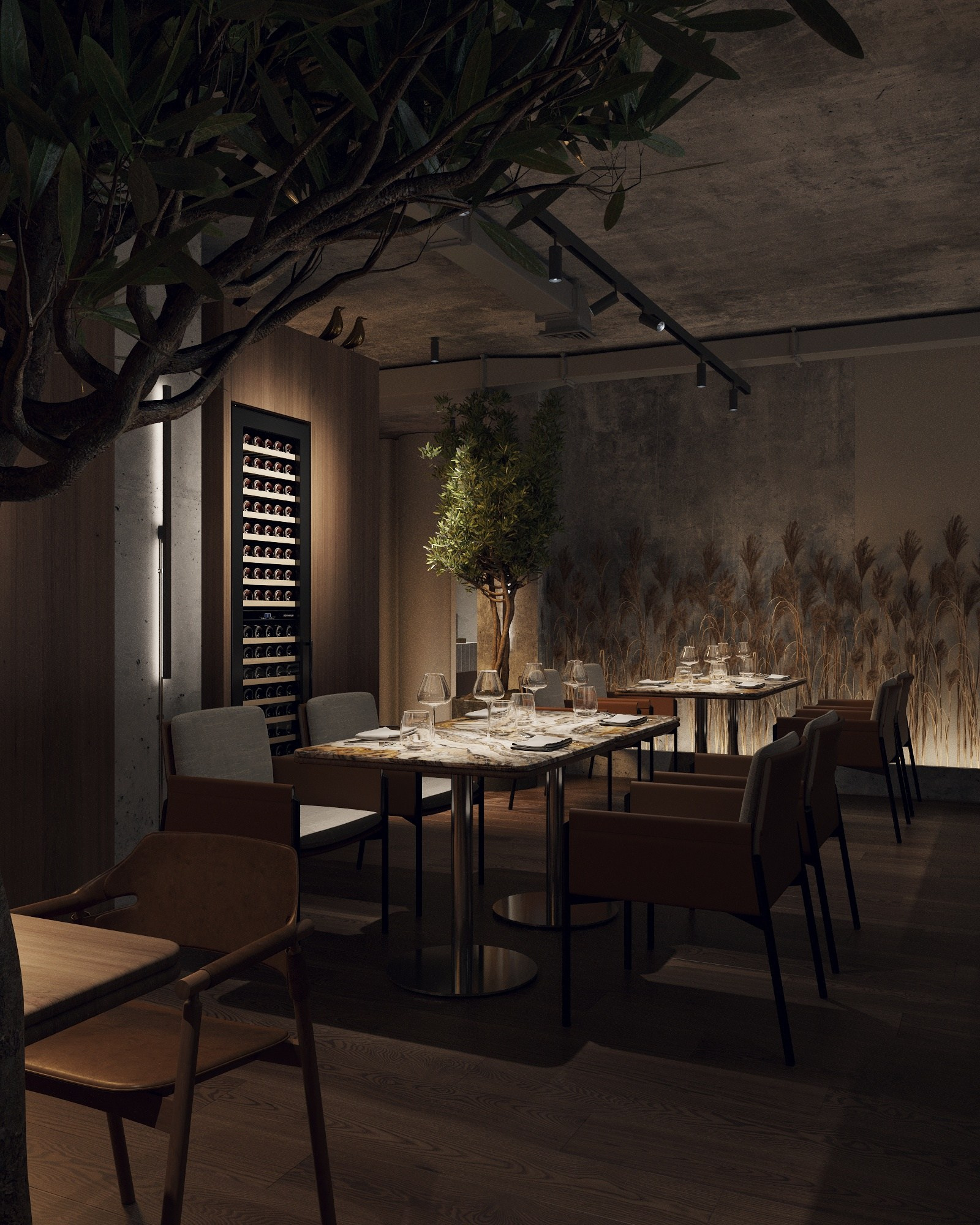 GOLDEN BIRDS restaurant in Astana Kazakhstan designed by QUADRUM STUDIO