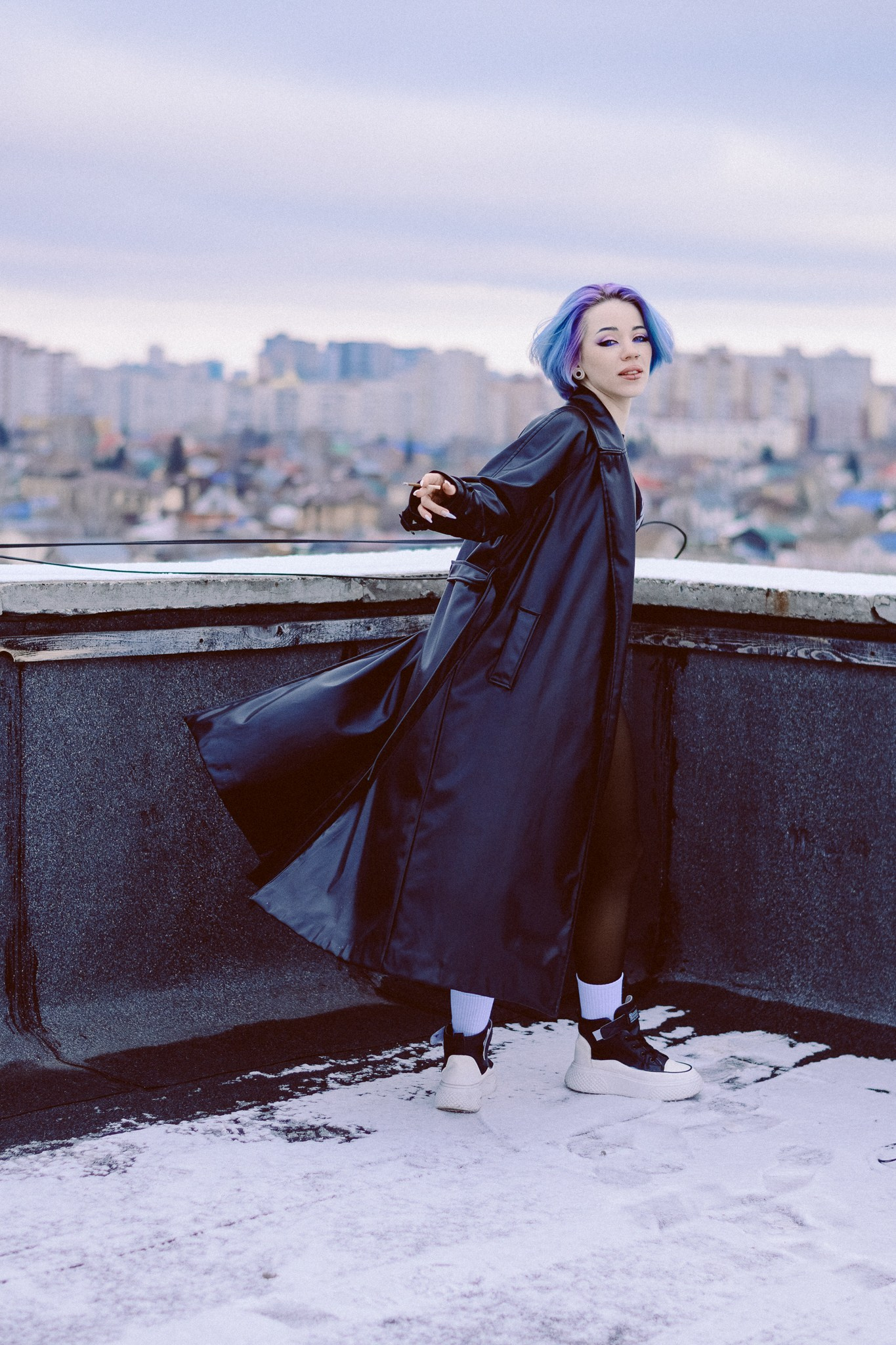 Портрет на фоне неба: фотосессия на высоте «Выше города».