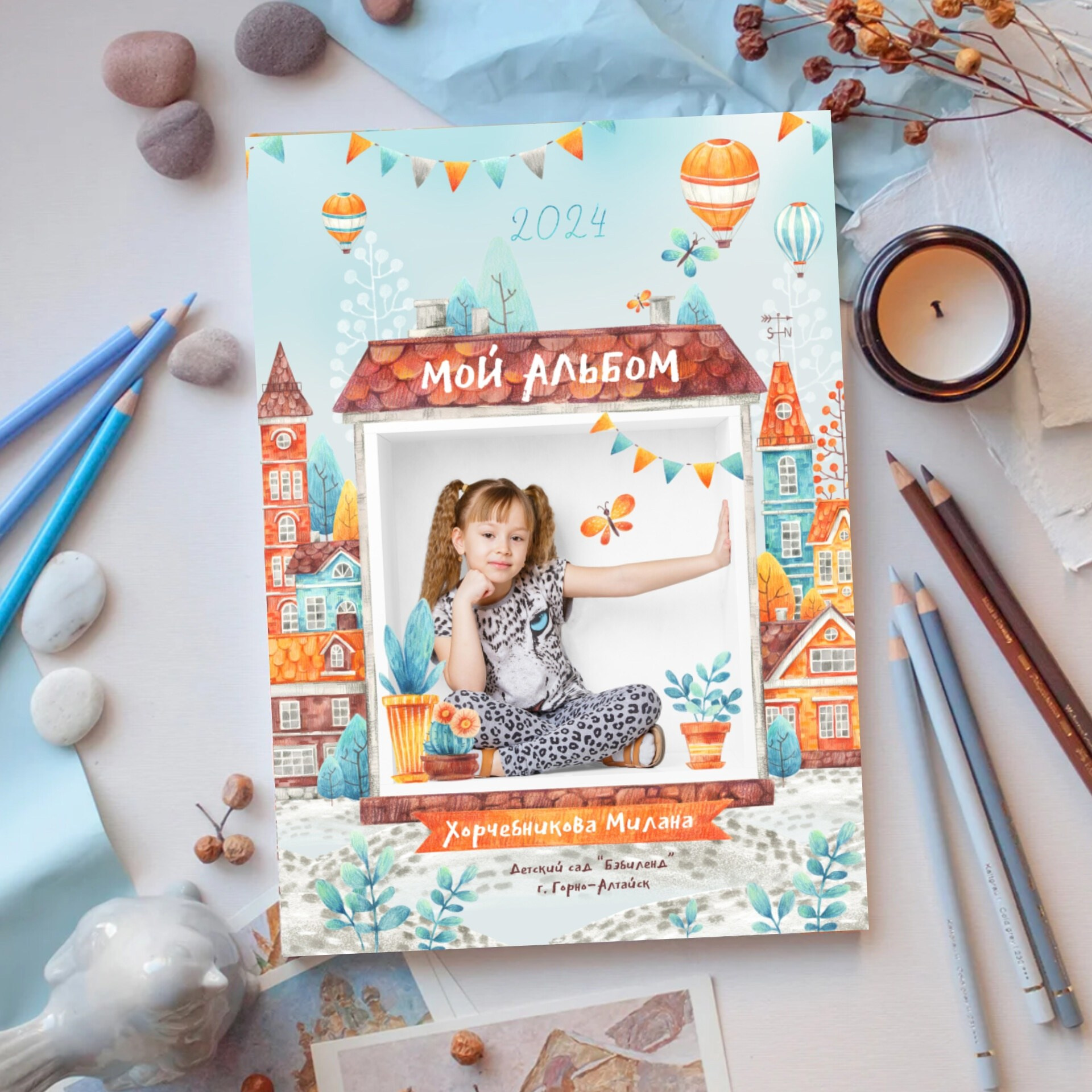 Альбом «Кубики». Фотоальбомы для выпускников школ и детских садов в Республике Алтай и за её пределами