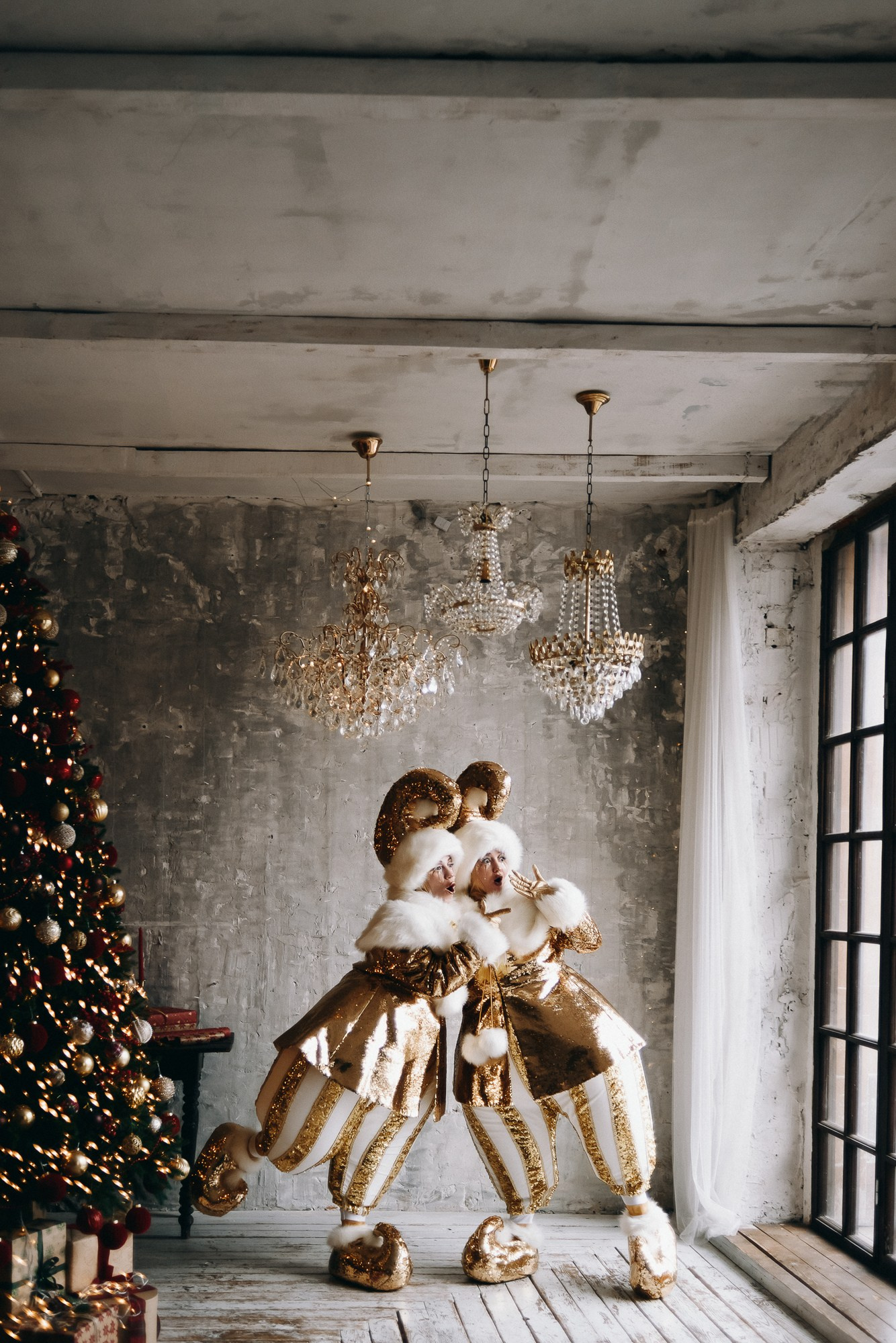 Новогодняя креативная фотосессия в Тюмени | Фотограф Дарья Мустафина. Портретный фотограф Тюмень Дарья Мустафина