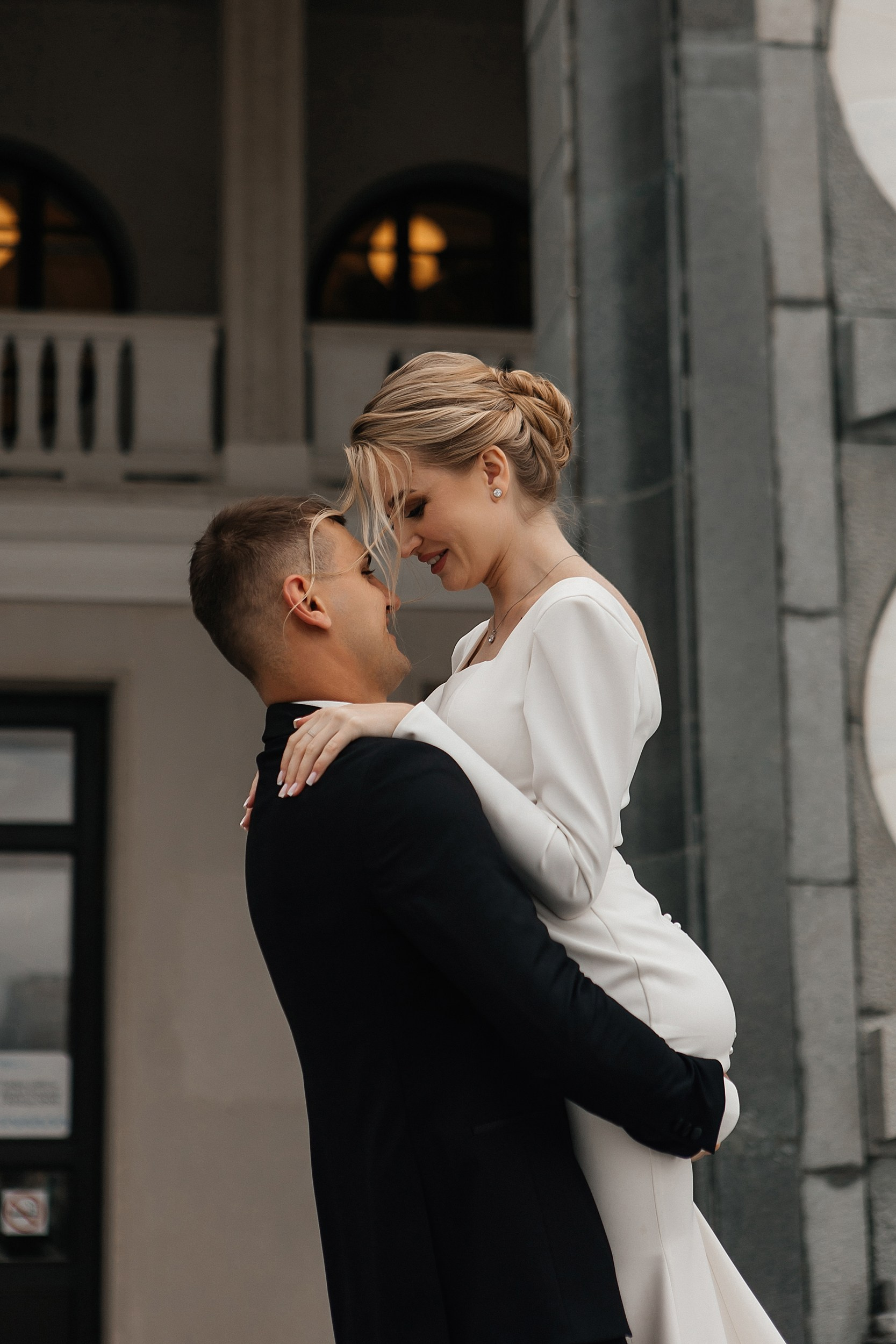 Свадебная прогулка на Северном Речном вокзале в Москве