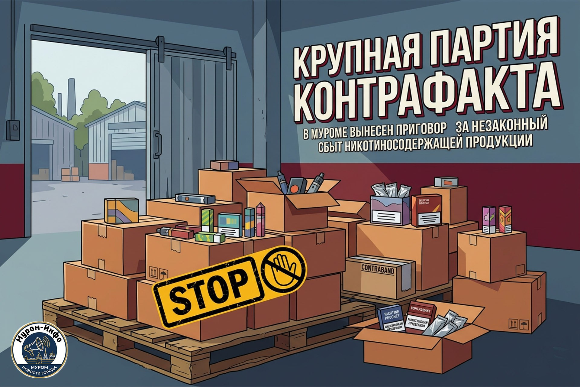 Житель Муромского района задержан при попытке вынести имущество с предприятия