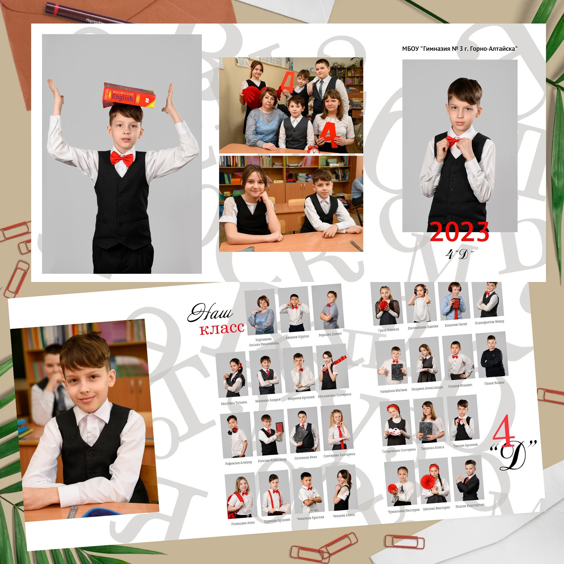 Трюмо для 1-4 классов. Фотоальбомы для выпускников школ и детских садов в Республике Алтай и за её пределами