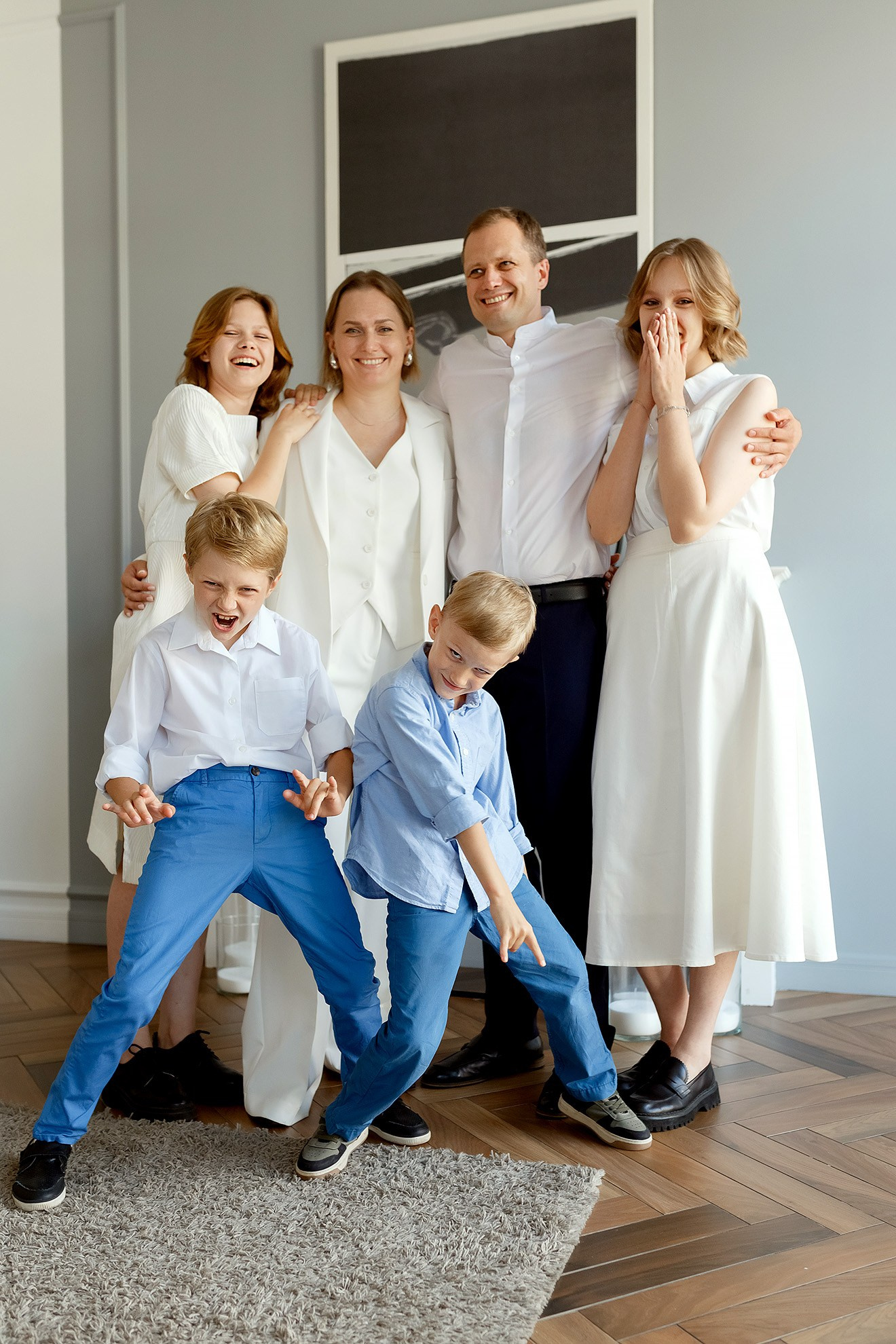 Съёмка большой семьи. Фотограф в Санкт-Петербурге Наталья Макарова