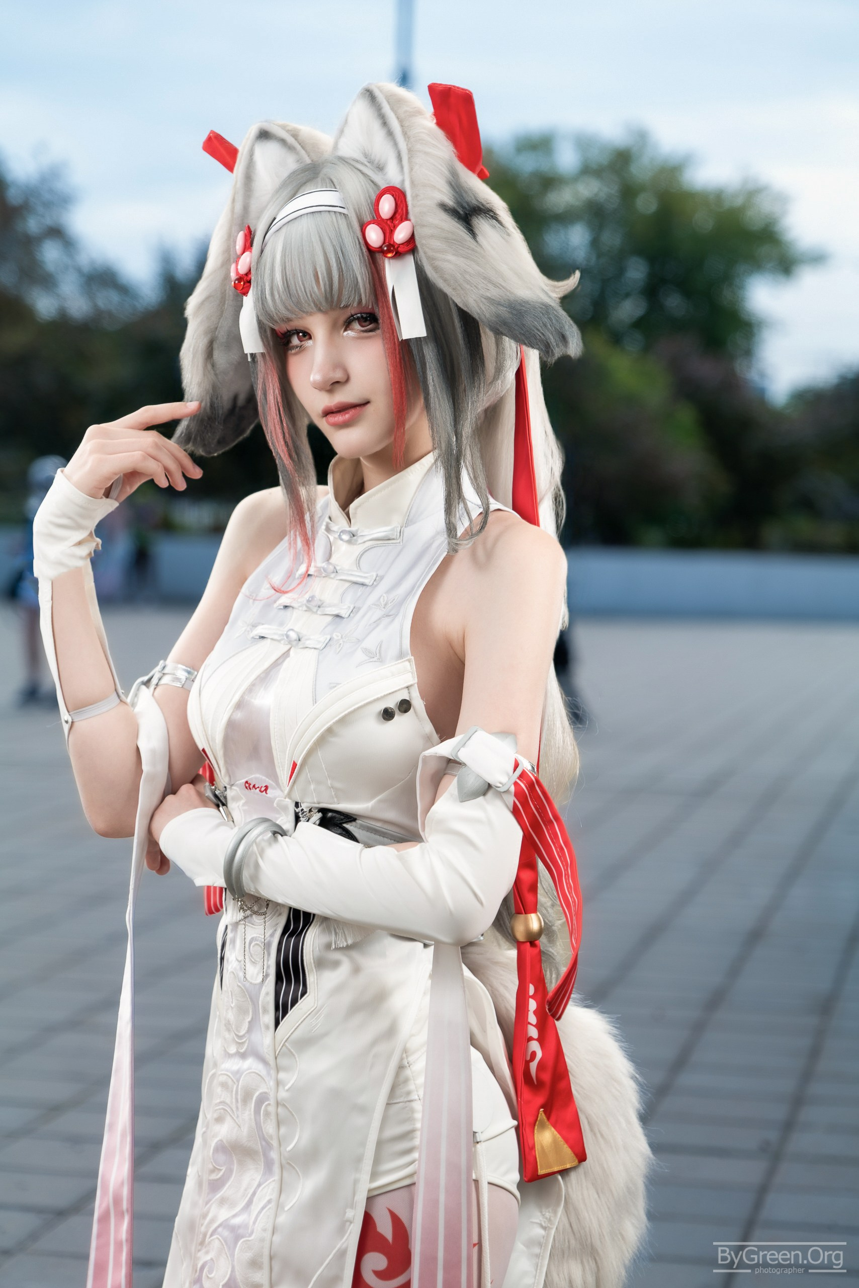 Cosplay of a Honkai: Star Rail character — close-up portrait, VIBE.CON 2026, Moscow