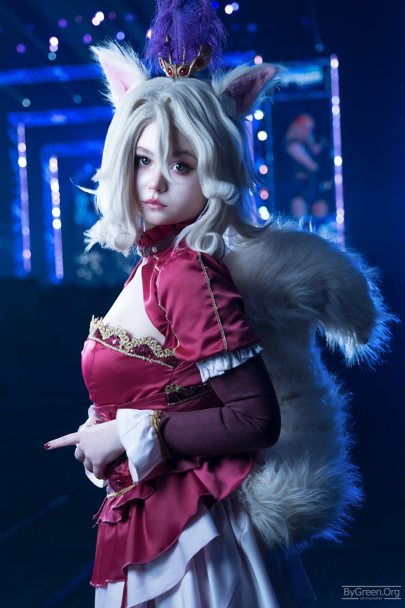 Cosplay at Fandom Fest 2026 — portrait by the CSKA Arena stage, Moscow