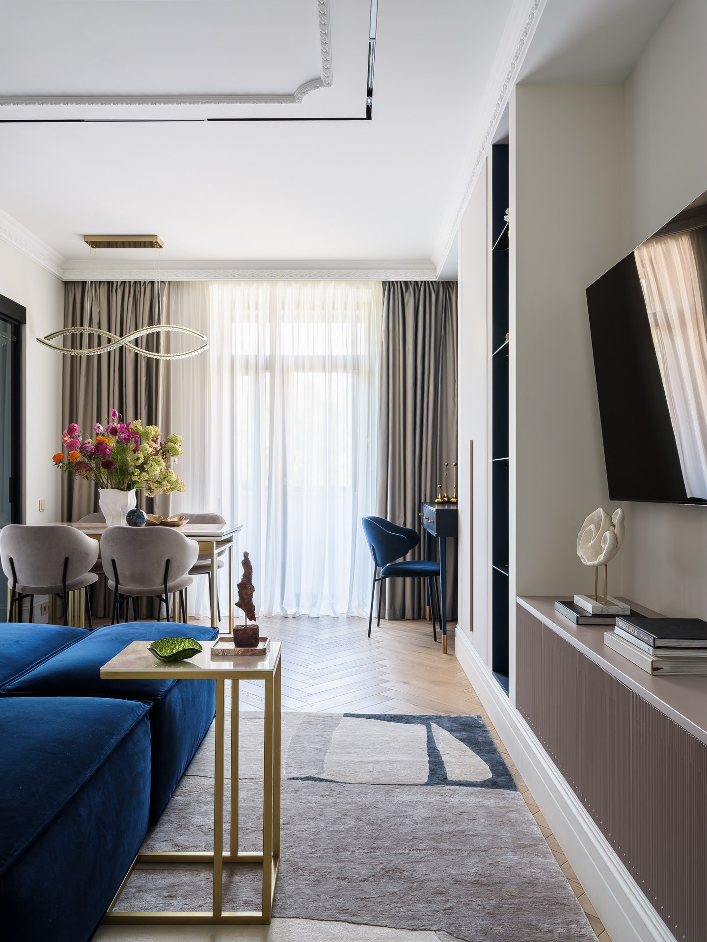 Проект: Б. Черемушкинская | Элегантная мягкость интерьера