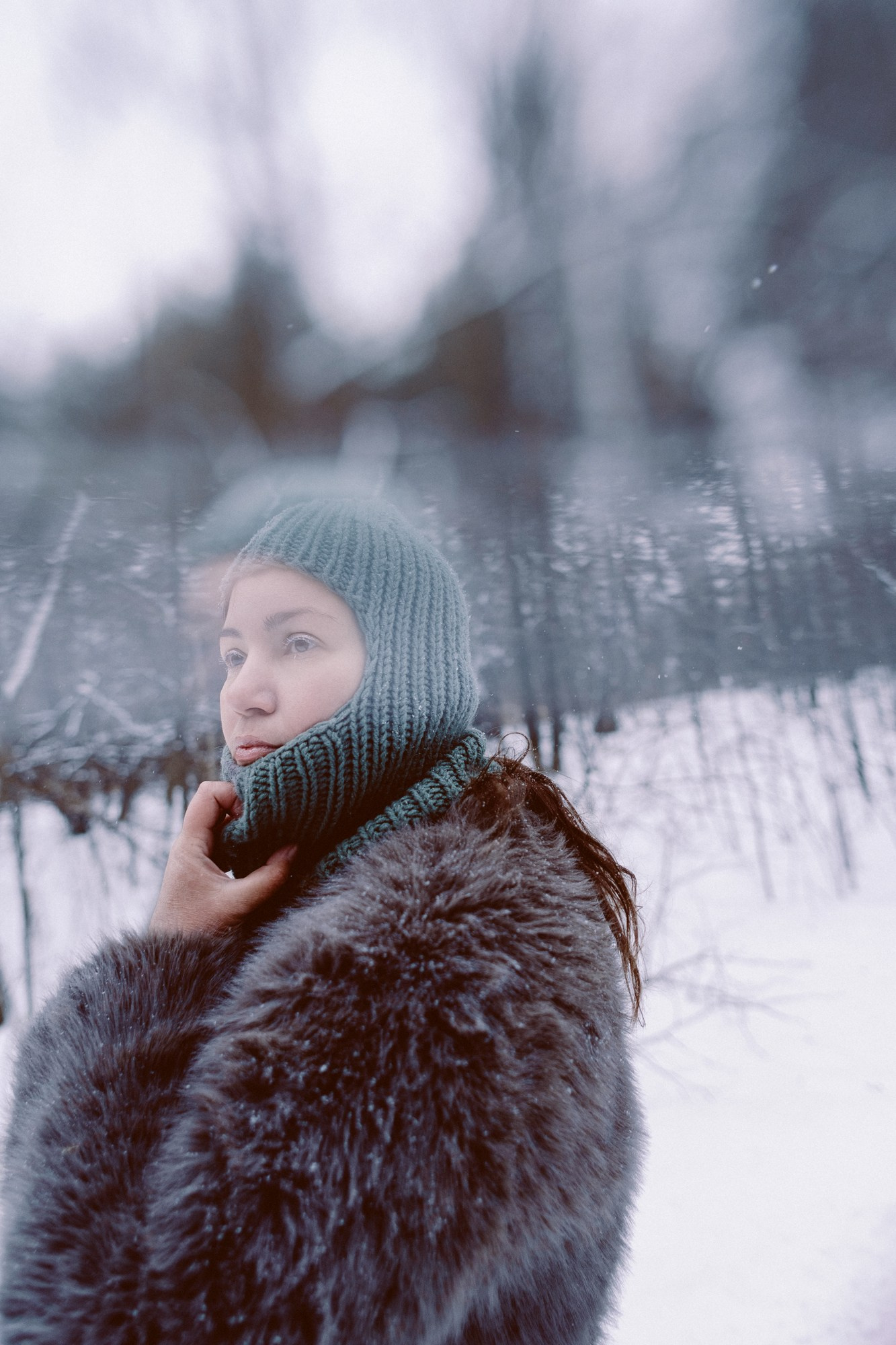 Зимняя фотосессия в Затюменском парке (Тюмень) | Художественная съемка от Daria Mars. Портретный фотограф Тюмень Дарья Мустафина