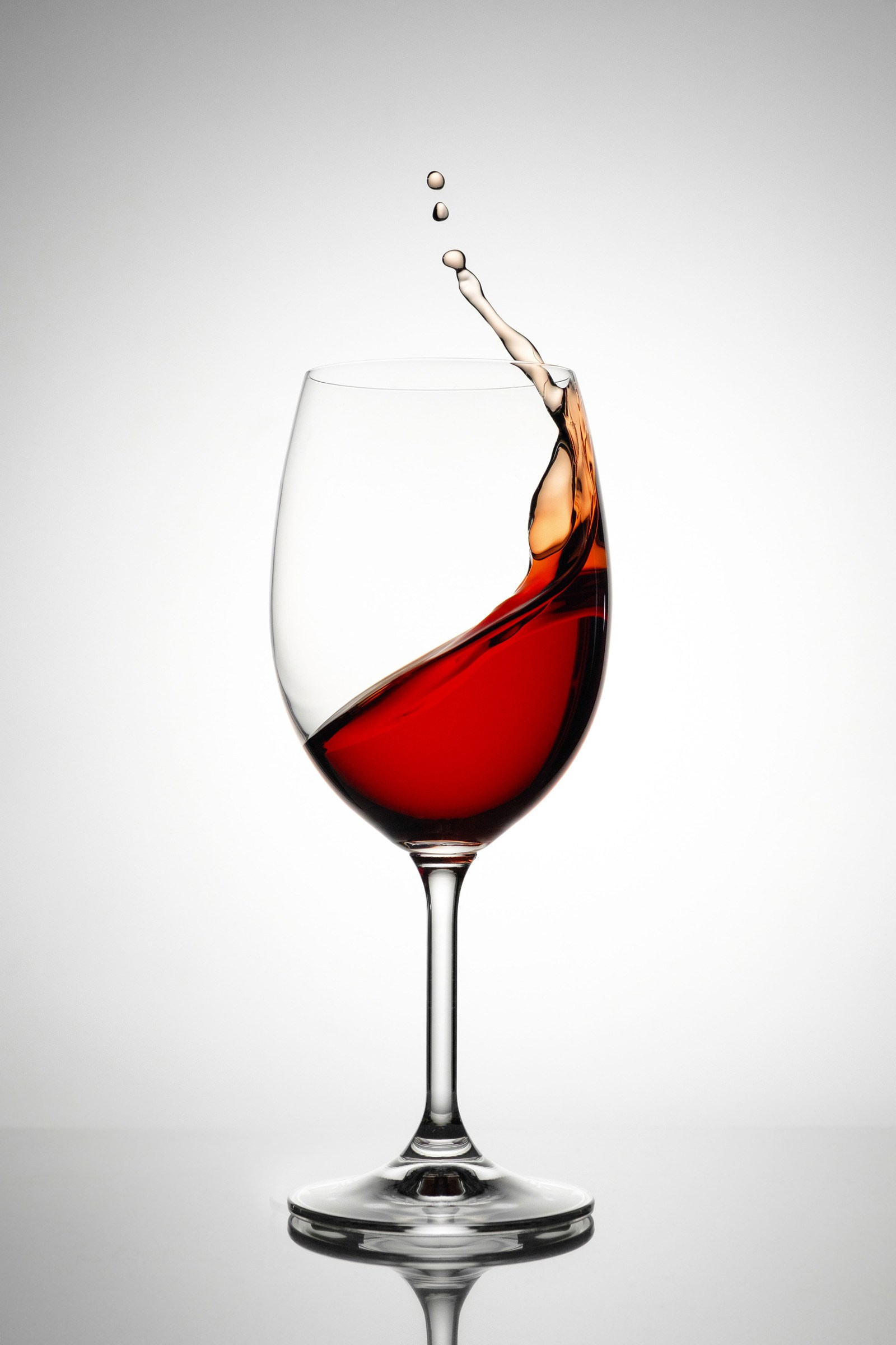 Фотография бокала вина