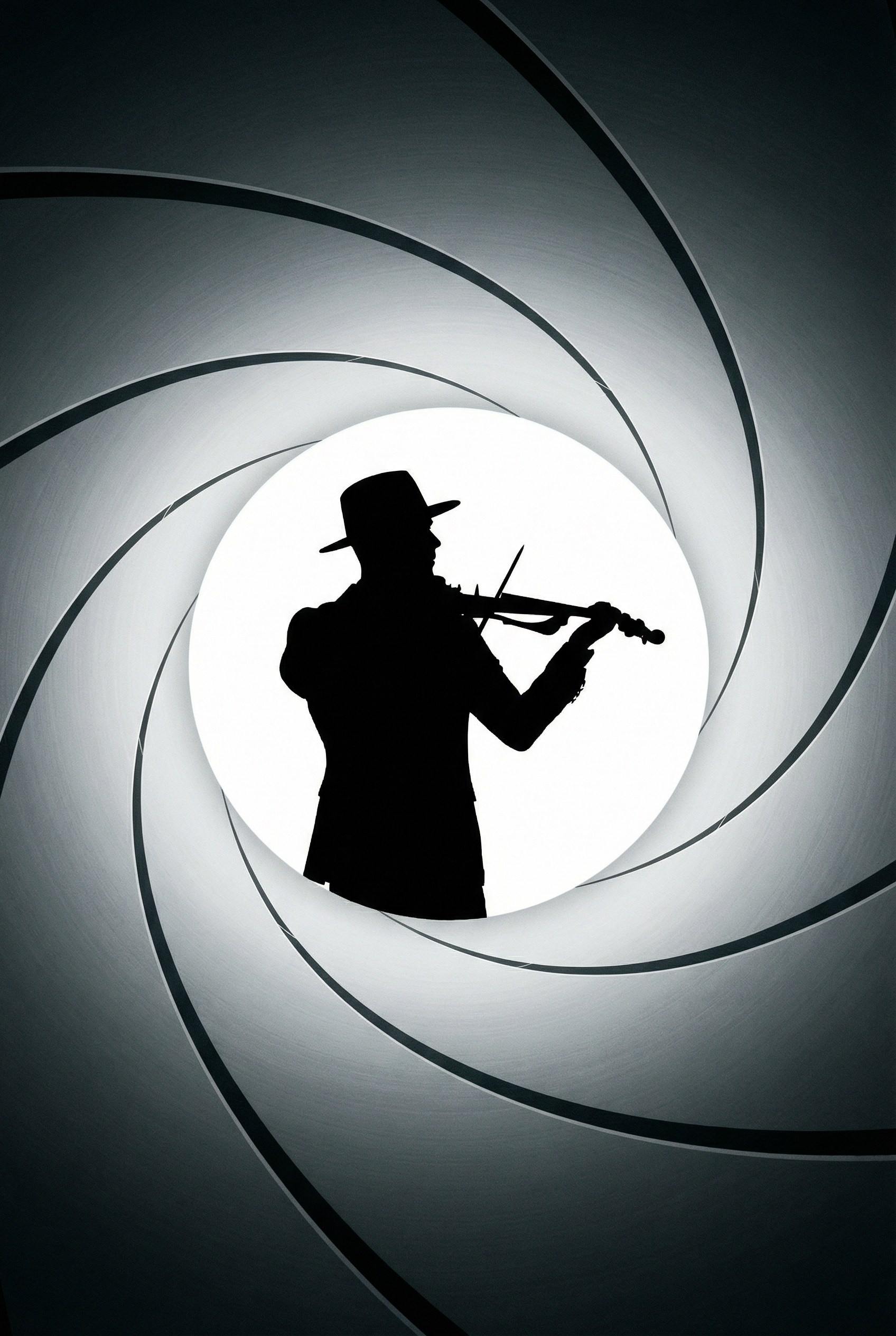 ИИ портрет скрипача в силуэте — художественный визуал для афиш, блога и продвижения event-музыканта