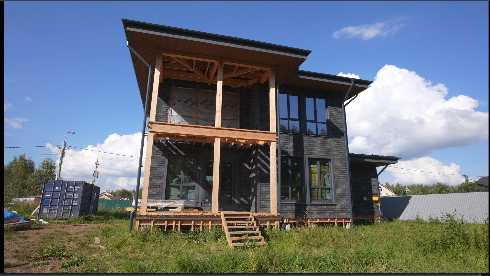 Видео фасада частного дома — монтаж и цветокоррекция | кейс. Фотограф и 3D-визуализатор в Истре — фото, видео, визуализация