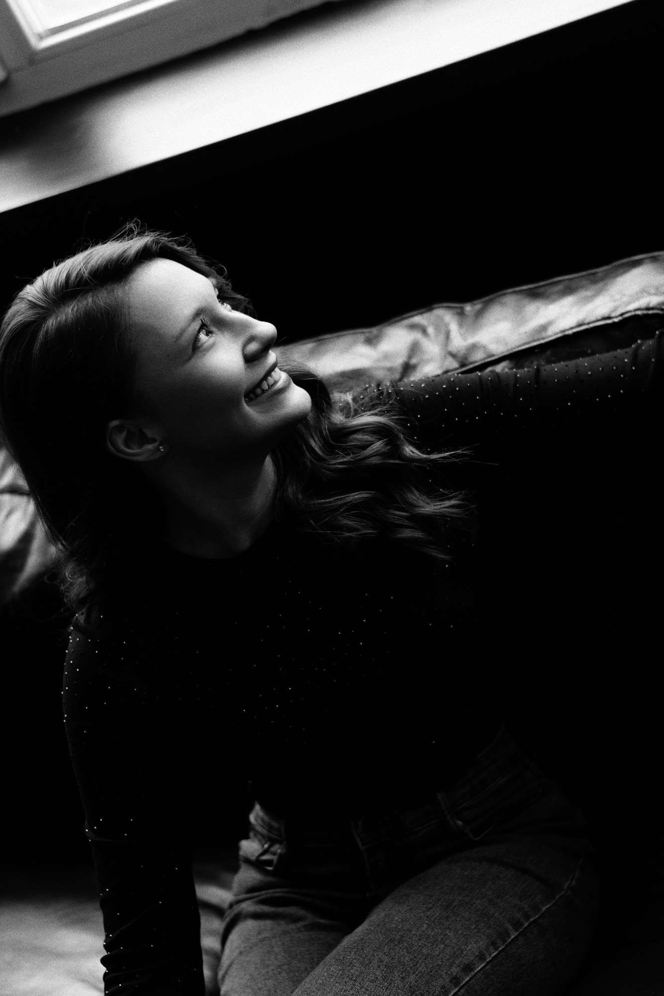 Художественный ч/б портрет в пасмурный день, Тюмень