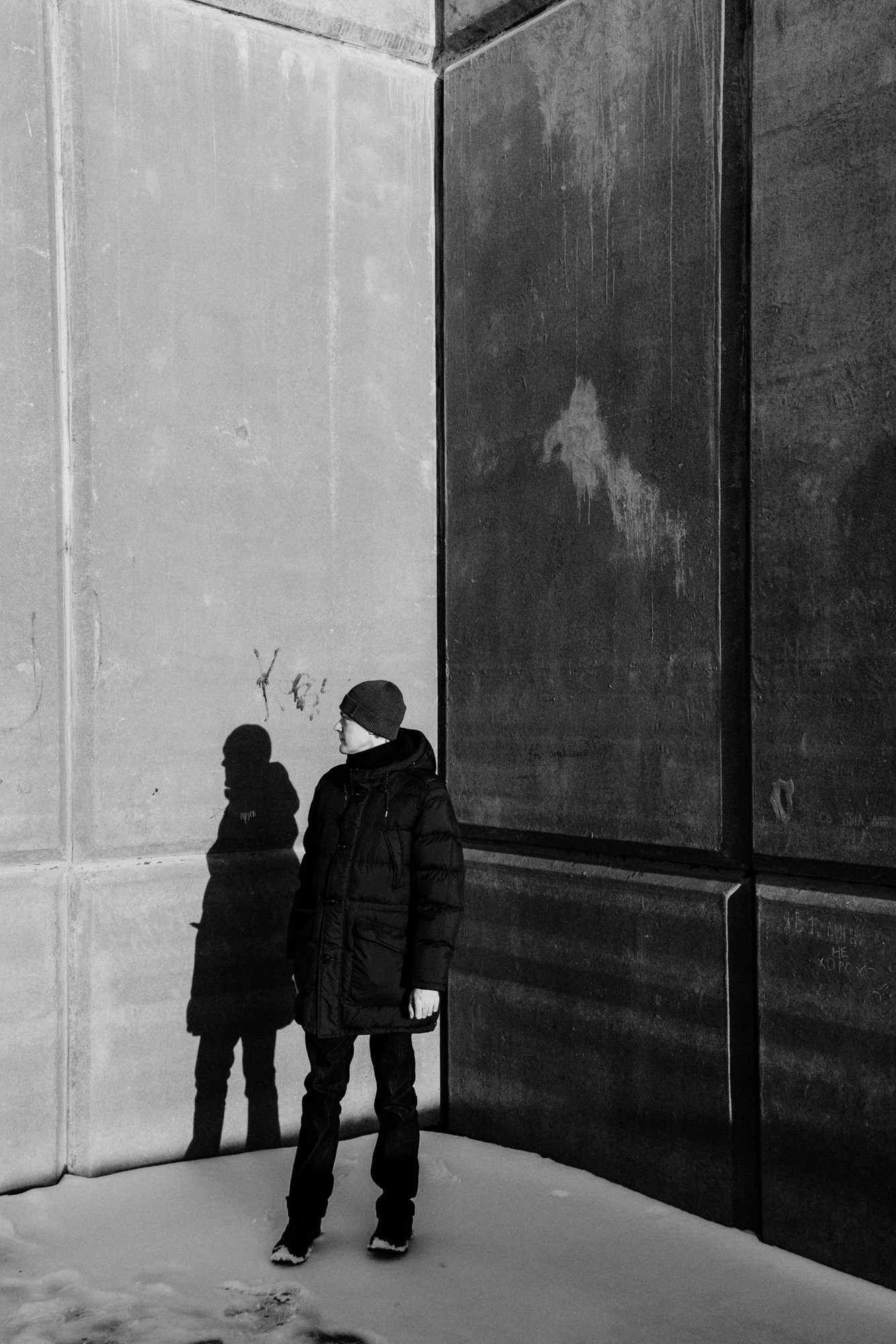 Мужской портрет зимой, Тюмень | Фотограф Дарья Мустафина. Портретный фотограф Тюмень Дарья Мустафина