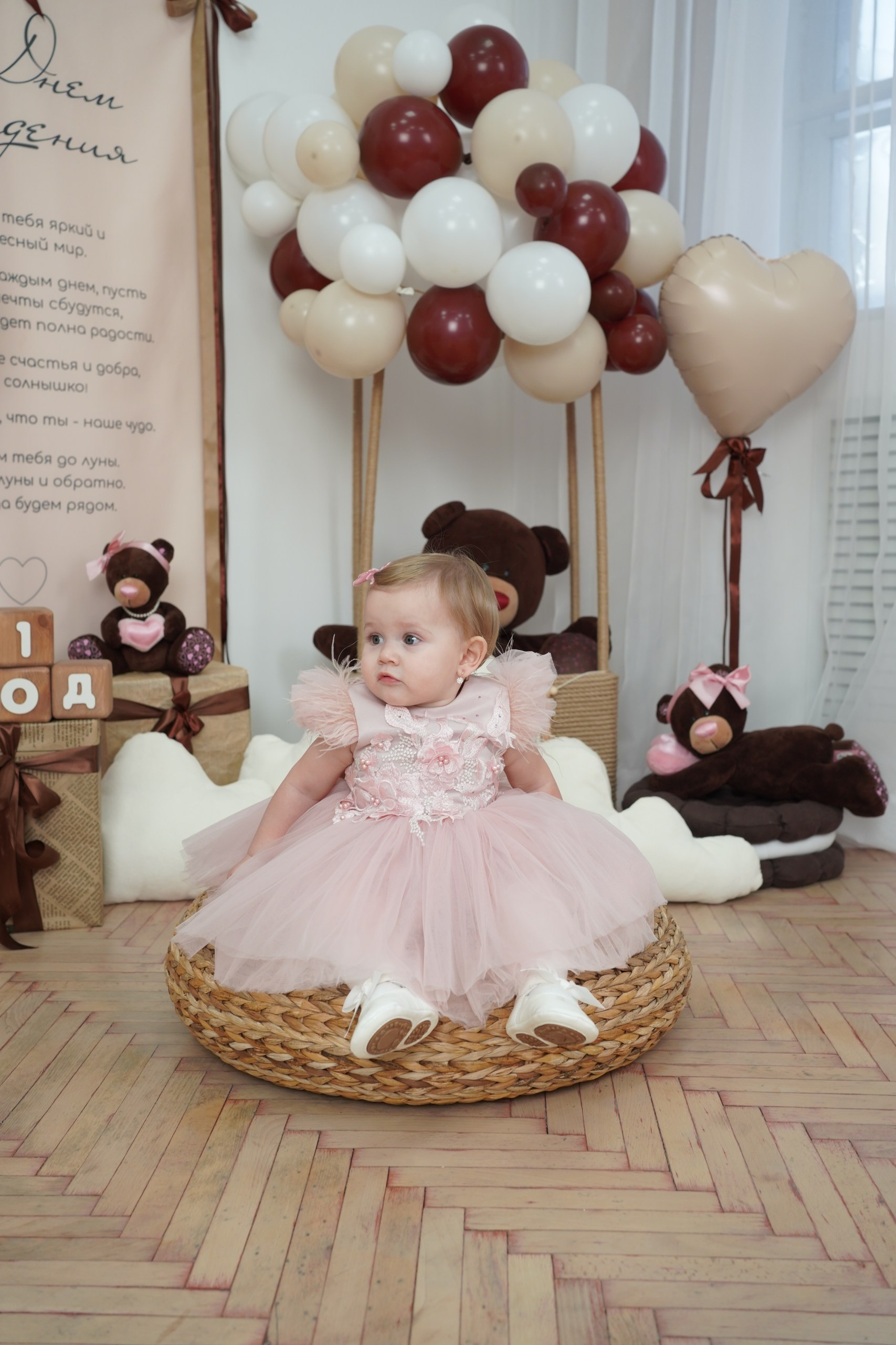 Фотоссесия на Годик для Девочки. Детская Фотостудия ГОДОВАСИКИ в Санкт-Петербурге фотосесия на годик