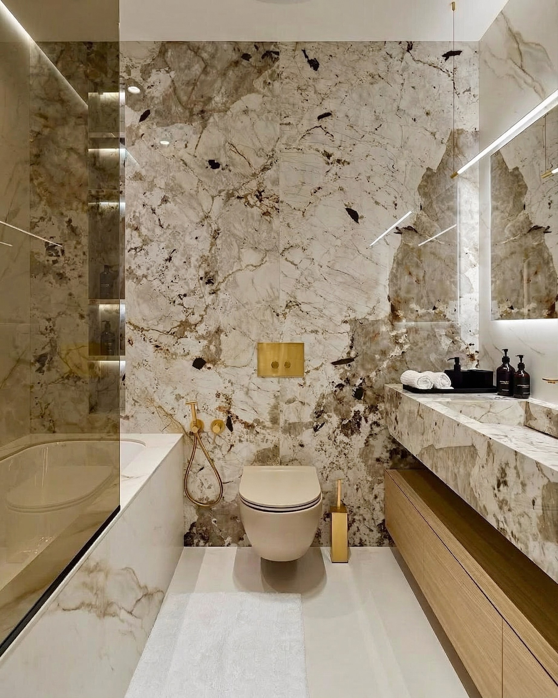 Дизайн квартиры 89 м² в стиле премиальный минимализм | Дизайнер Валерия Котович