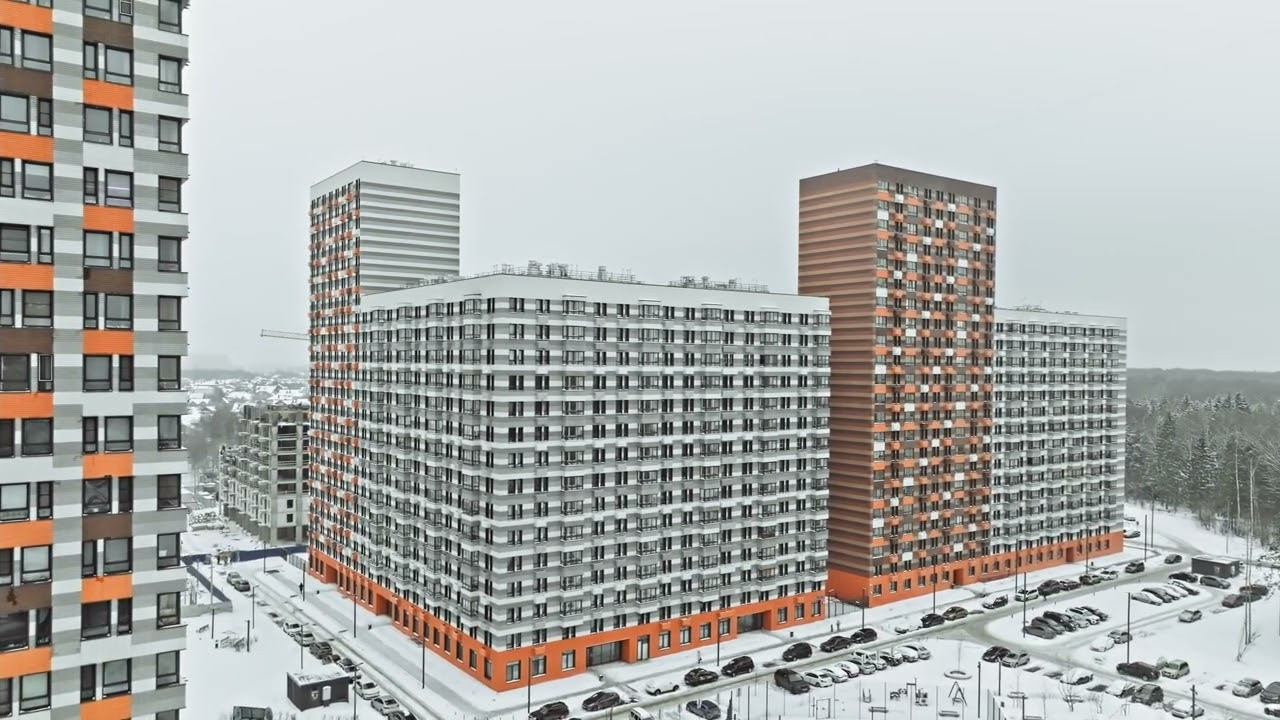 Обнинск. Ход строительства. Аэросъёмка в России