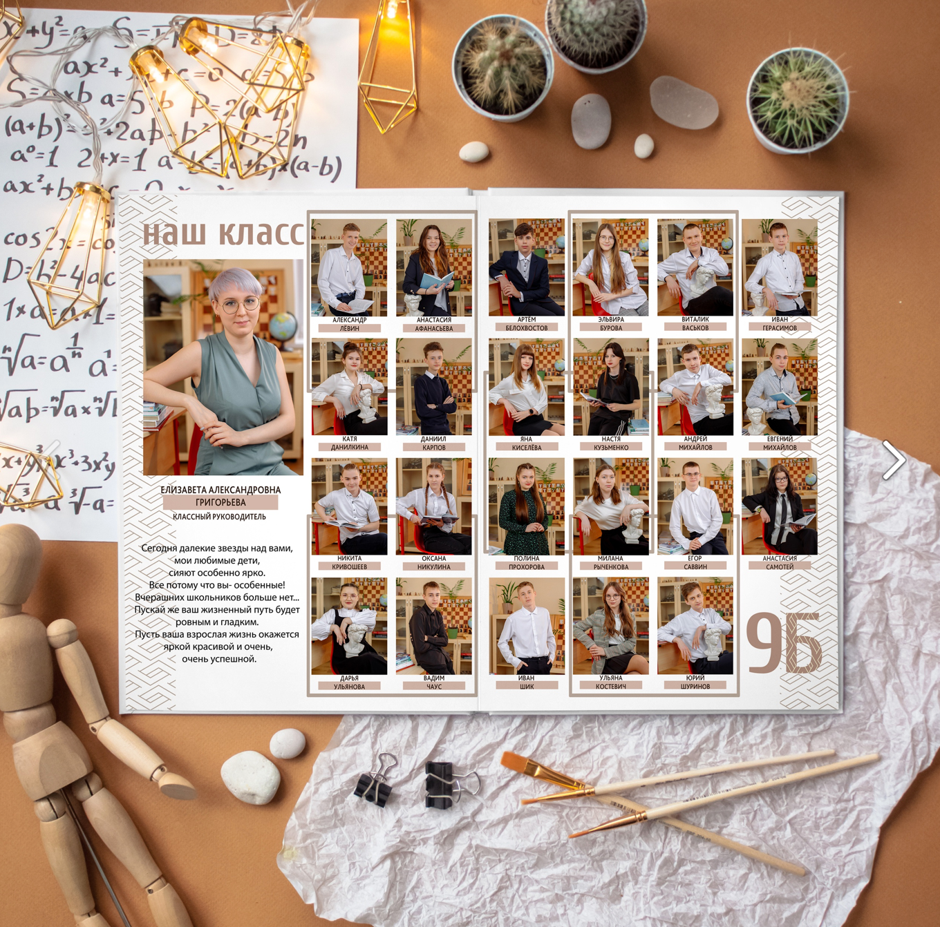 Альбом 6 страниц (про тебя) 9-11 класс