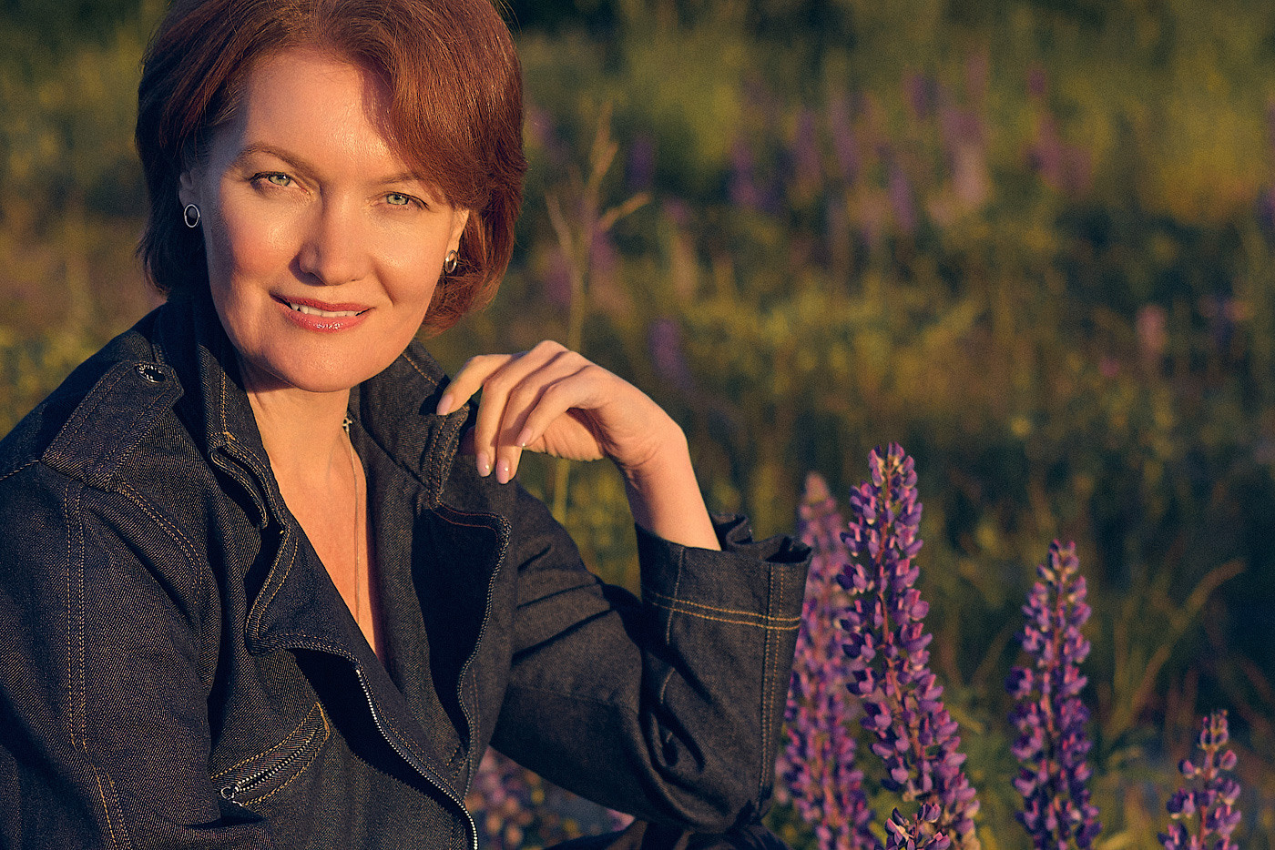 Люпиновое поле. Наташа. Фотограф Тихонова Ольга Санкт-Петербург