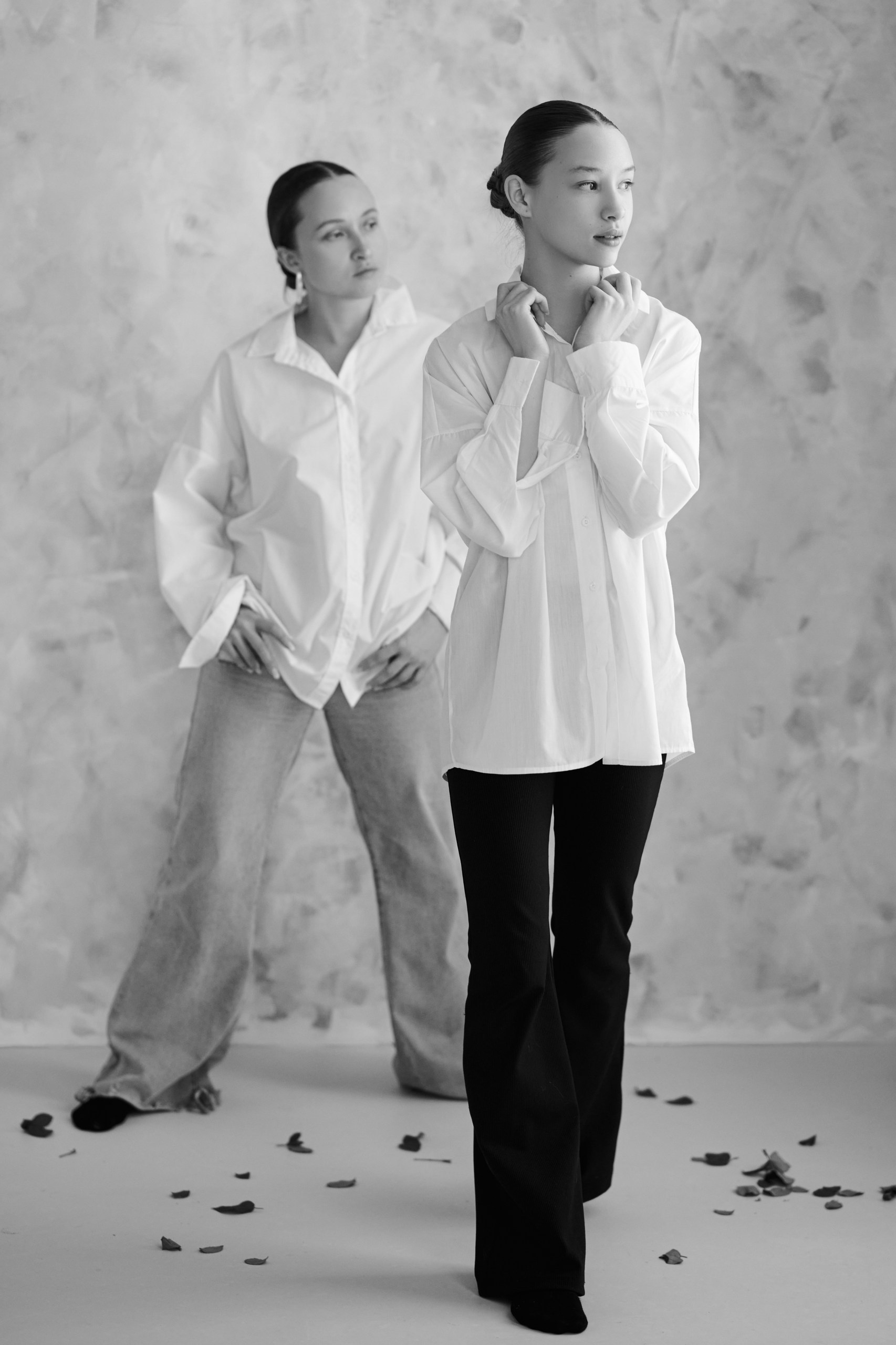 Фотосессия с живыми цветами