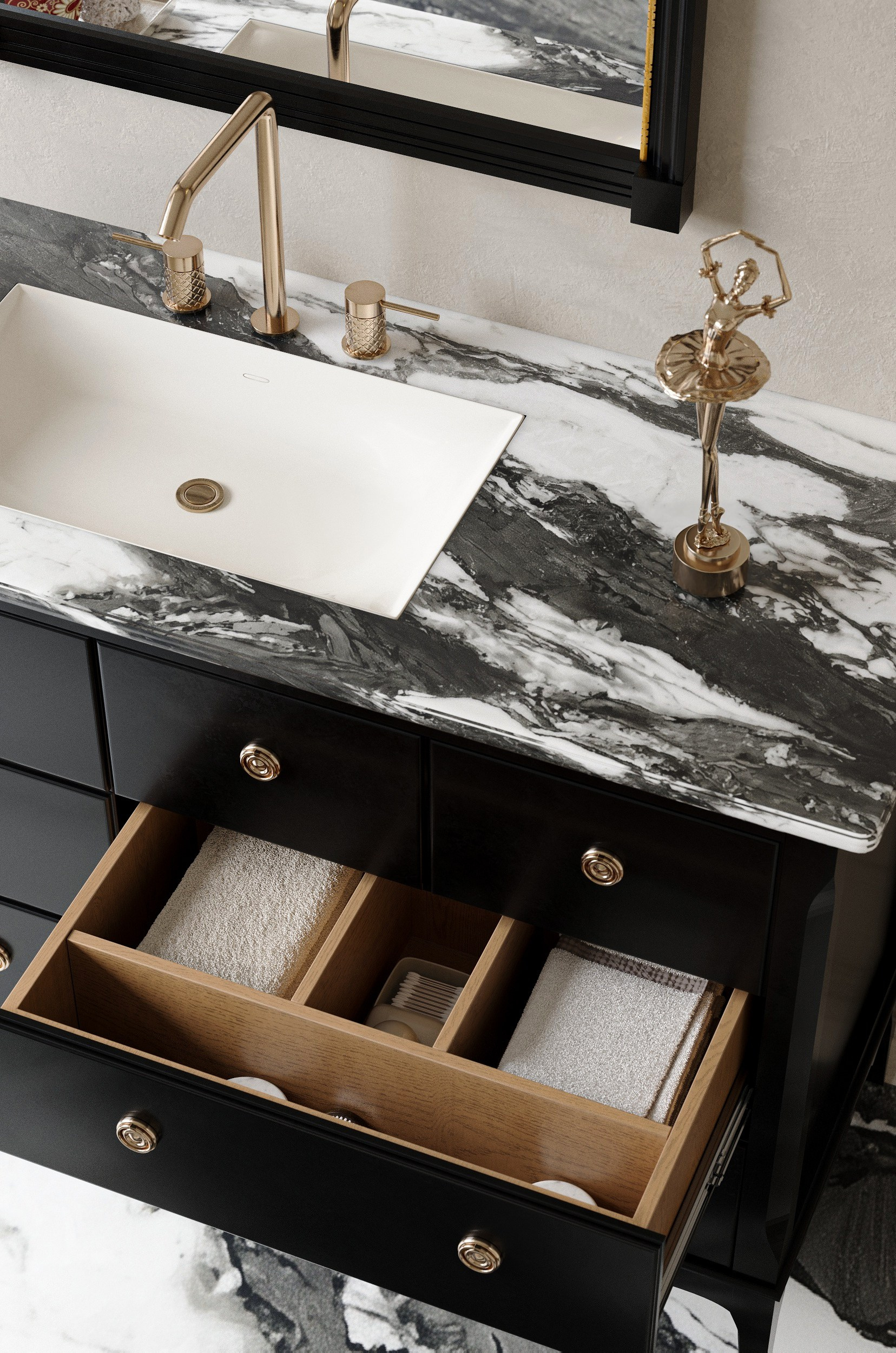 Комоды Dantone Home, варианты с раковинами. Ксения. 3D‑визуализатор