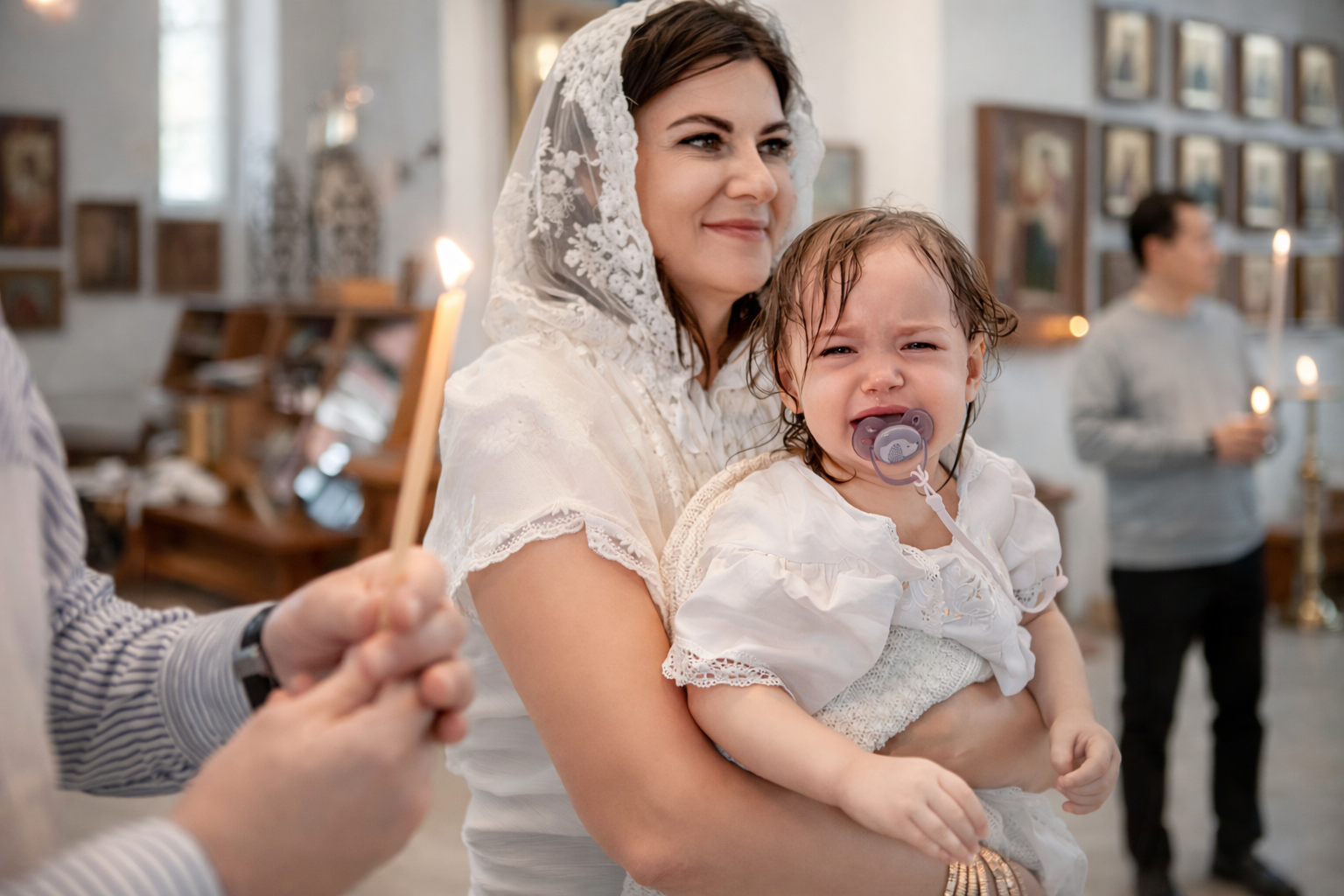 Крещение Элени. Семейный и детский фотограф в Москве Юлия